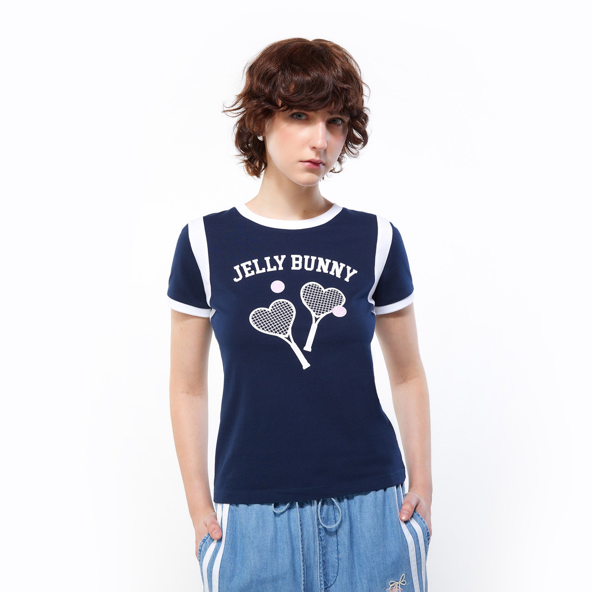 Tennis Love Varsity Tee Navy