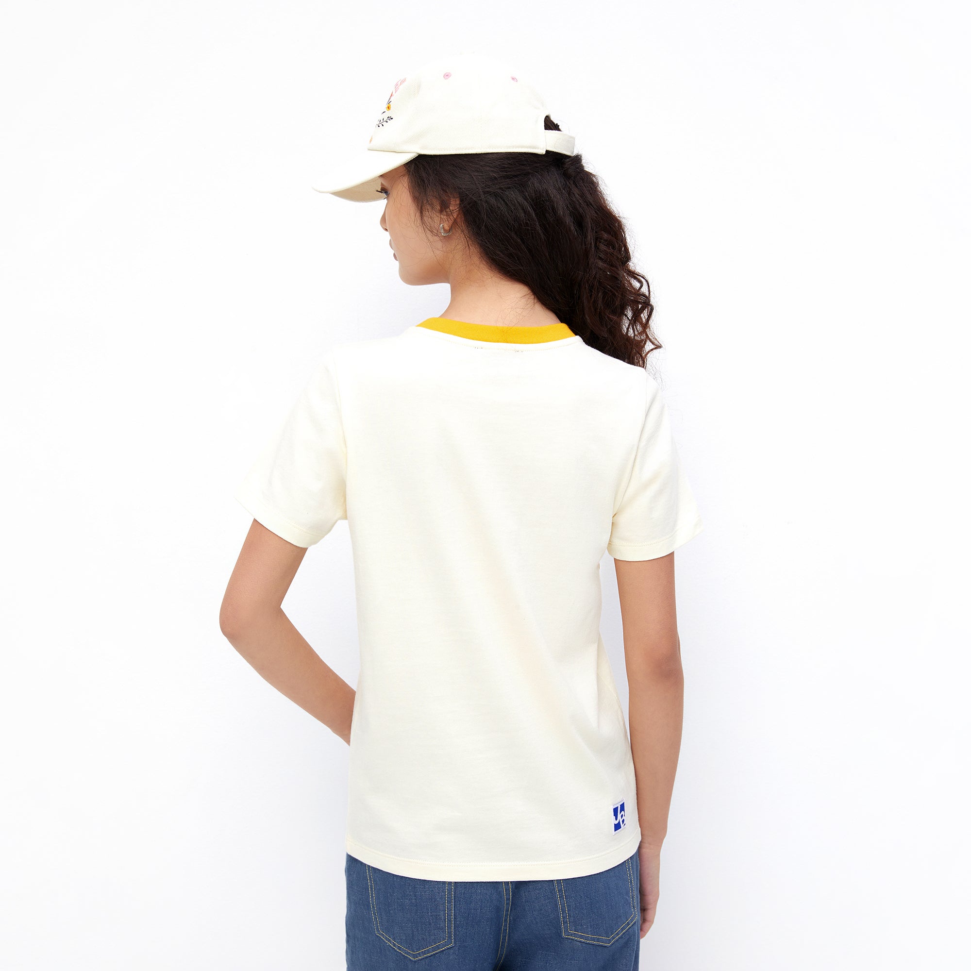 California Journey Ringer Tee Cream