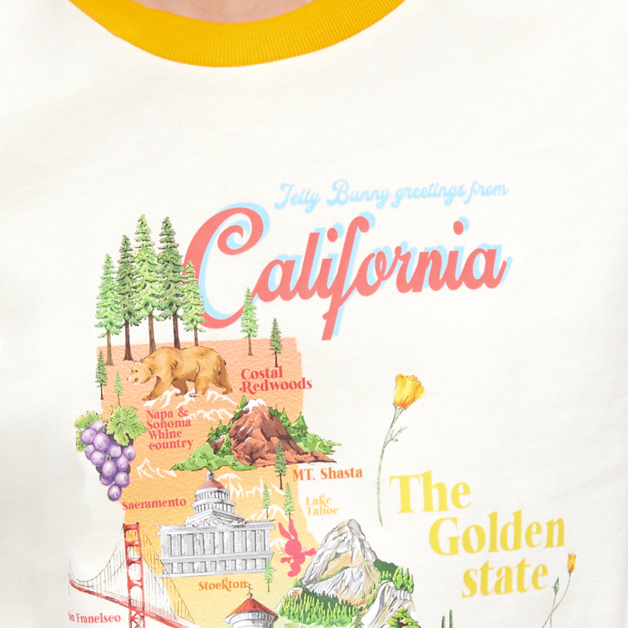 เสื้อยืด ทรงริงเกอร์ California Journey