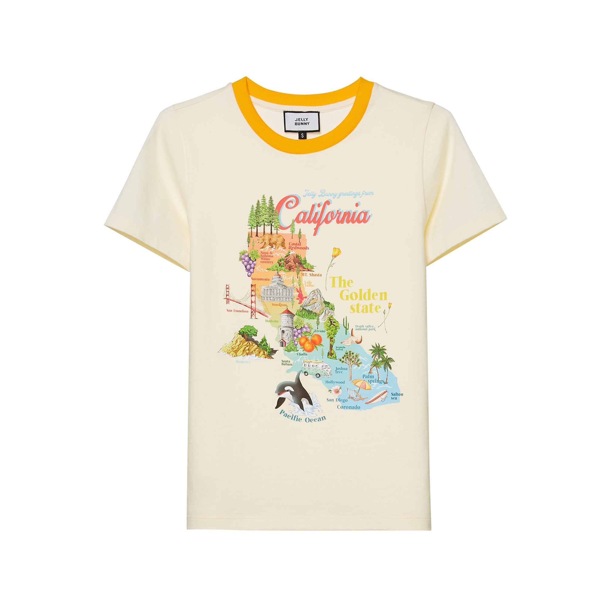 เสื้อยืด ทรงริงเกอร์ California Journey