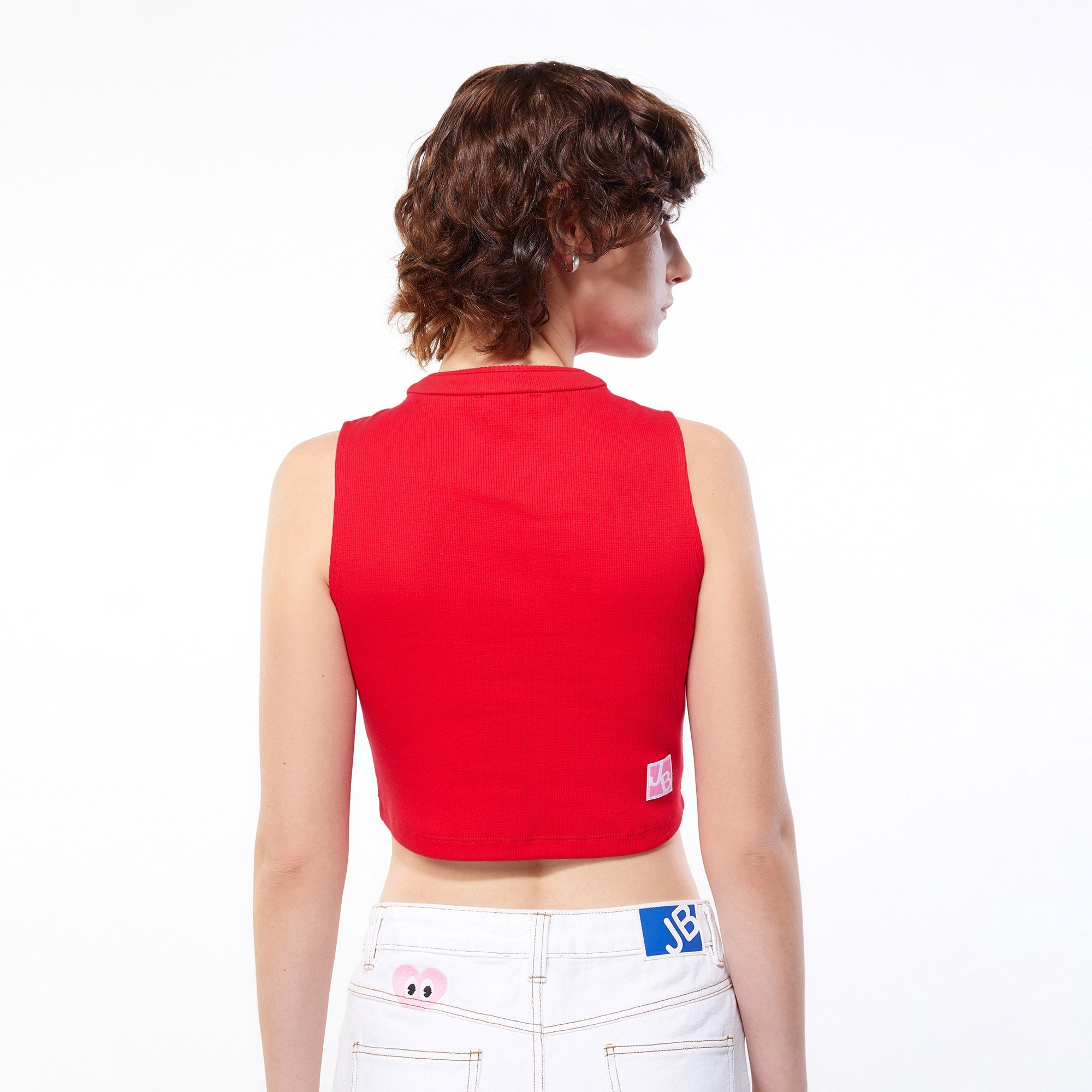 Good Fortune Cheongsam Crop Top Red