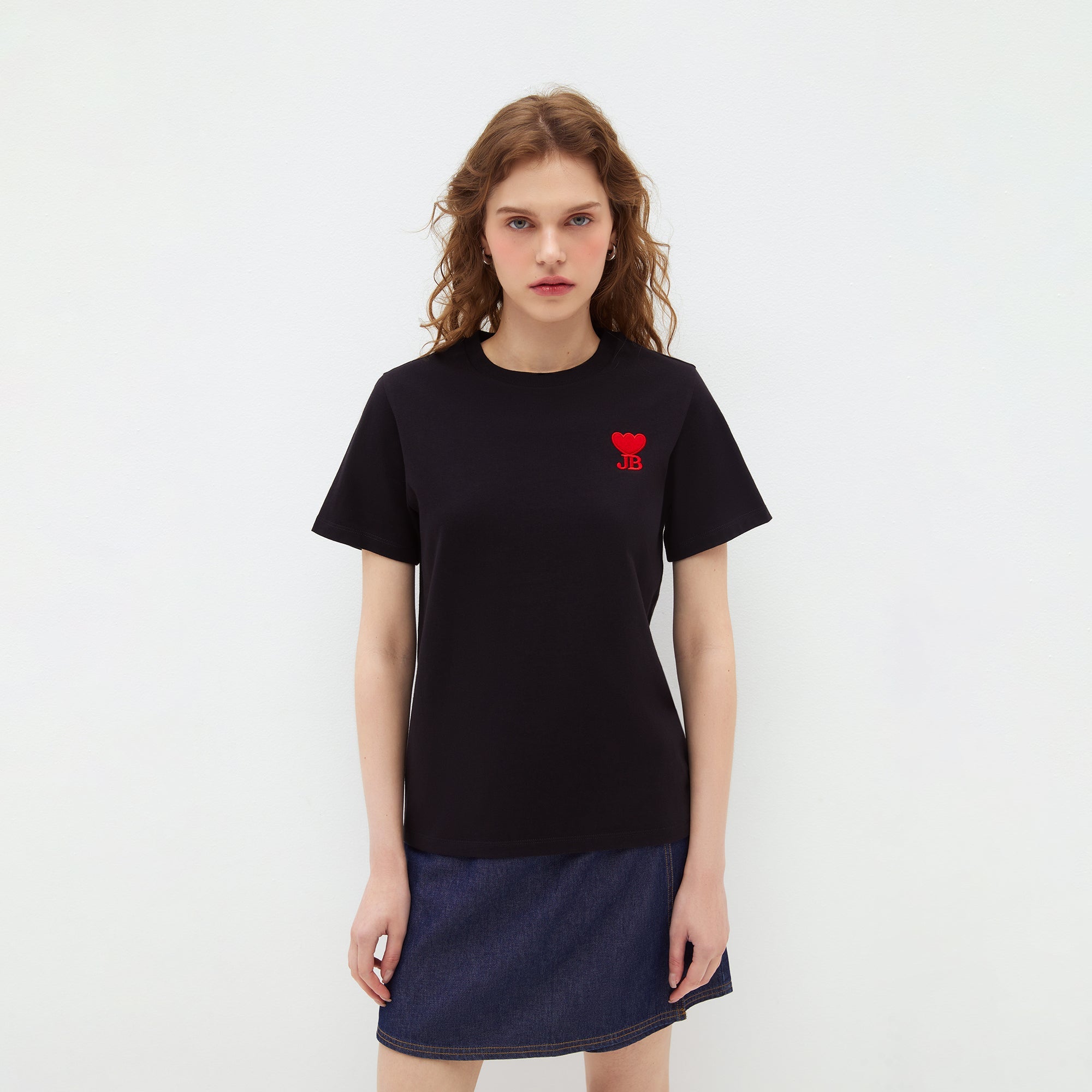 Jb Heart Relaxed-Fit T-Shirt Black