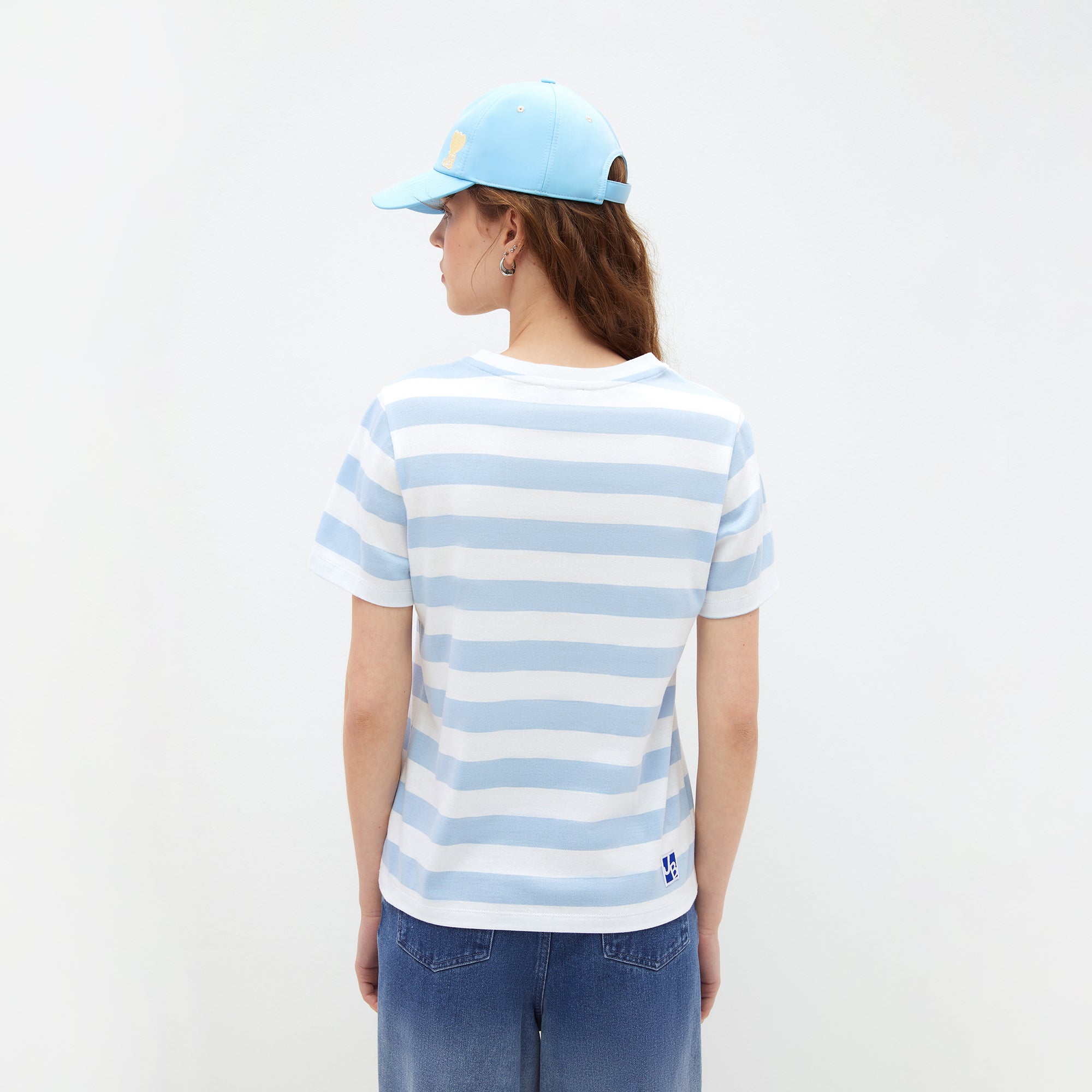 Jb Water Splash Fest Striped Relaxed-Fit T-Shirt Blue