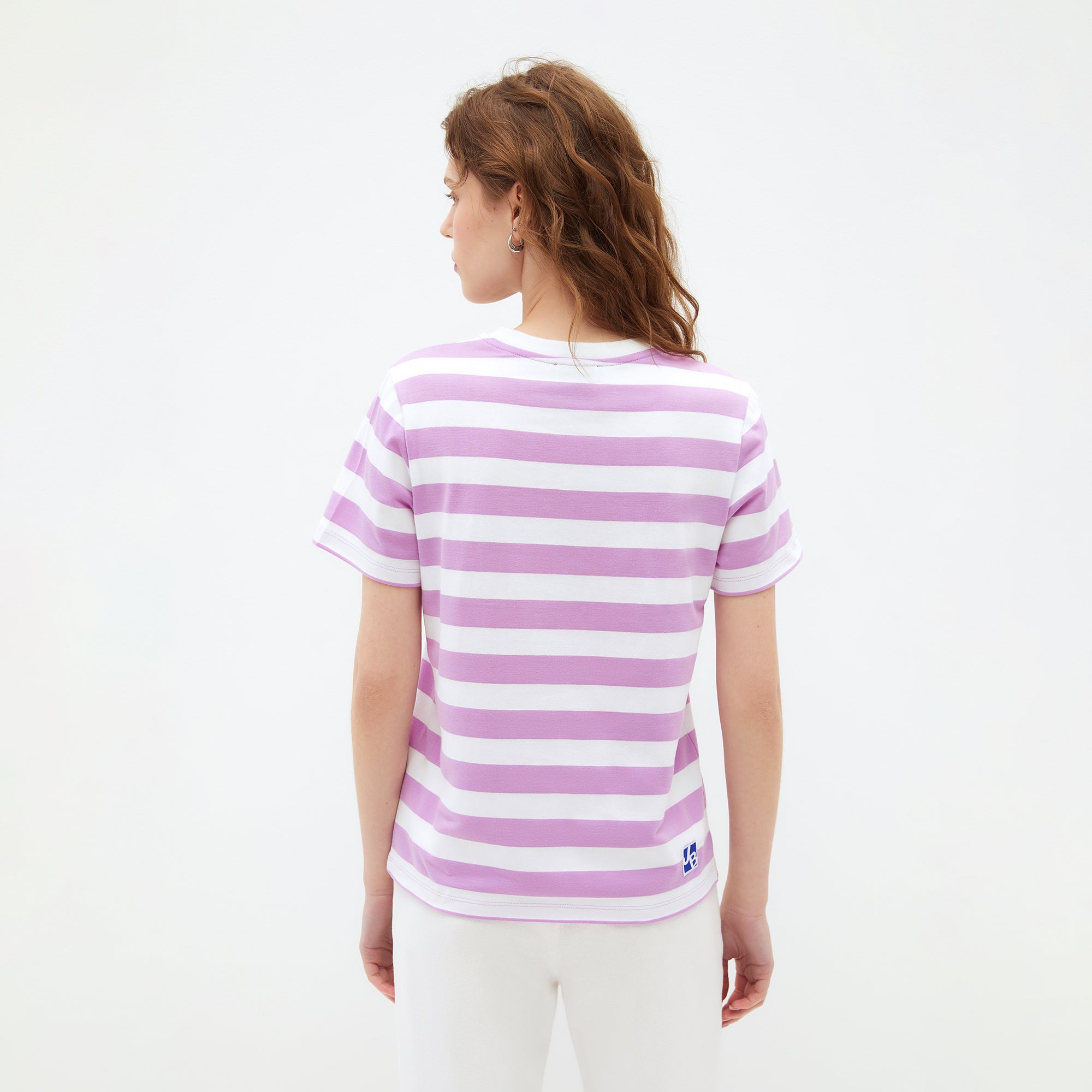 Jb Water Splash Fest Striped Relaxed-Fit T-Shirt Purple