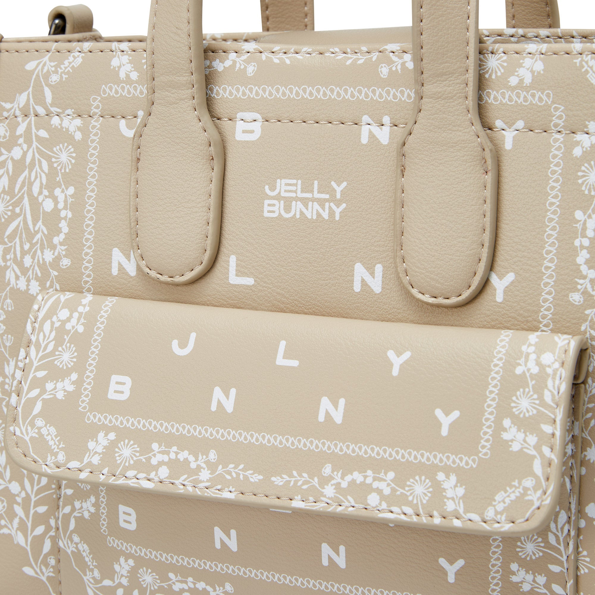 กระเป๋าโท้ท Banna Printed Beige