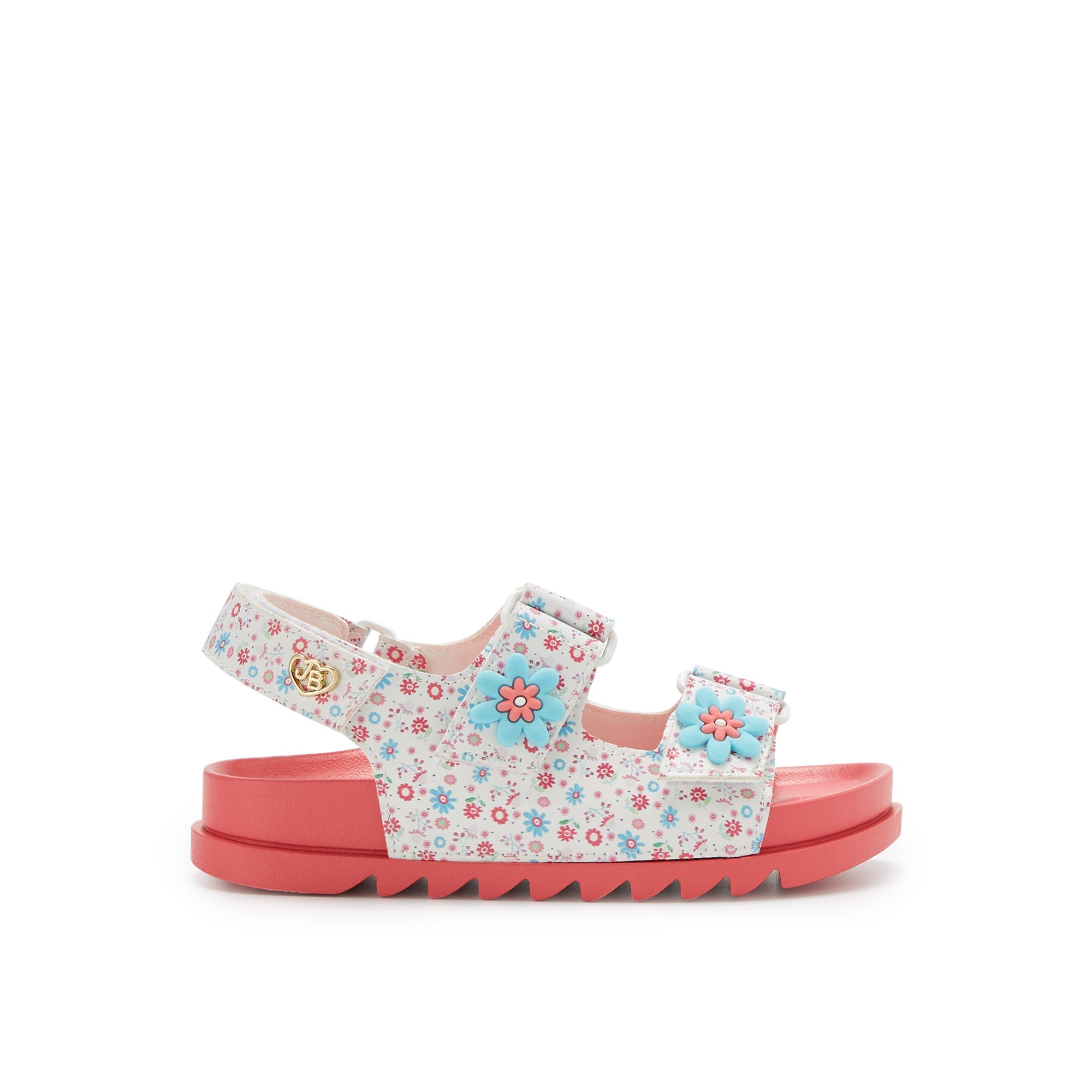 Mini Sporty Double Flat Sandals For Girls Multi Color