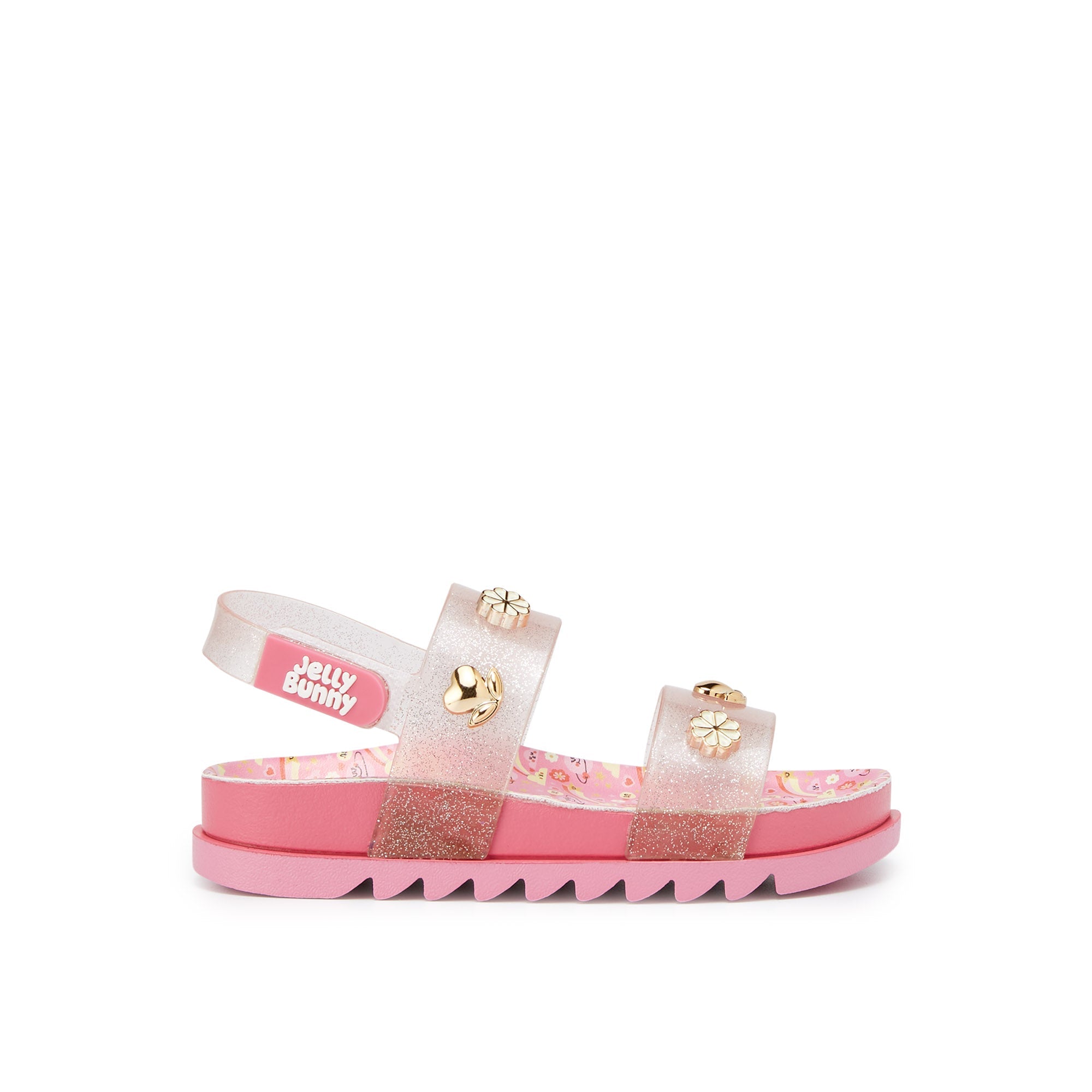 Mini Sporty Ava Flat Sandals For Girls Pink