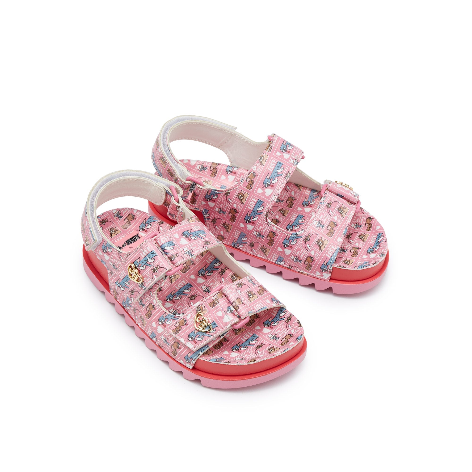 Mini Sporty Fred Flat Slingbacks For Girls Pink