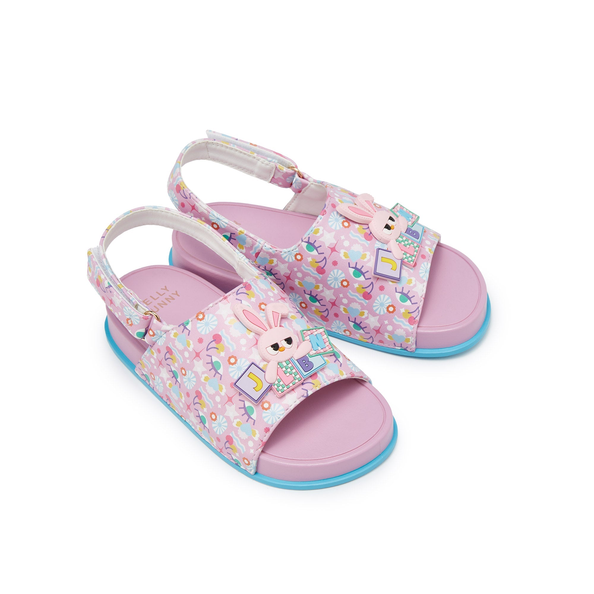 Mini Friendly Sushi Flat Slingbacks For Girls Light Pink