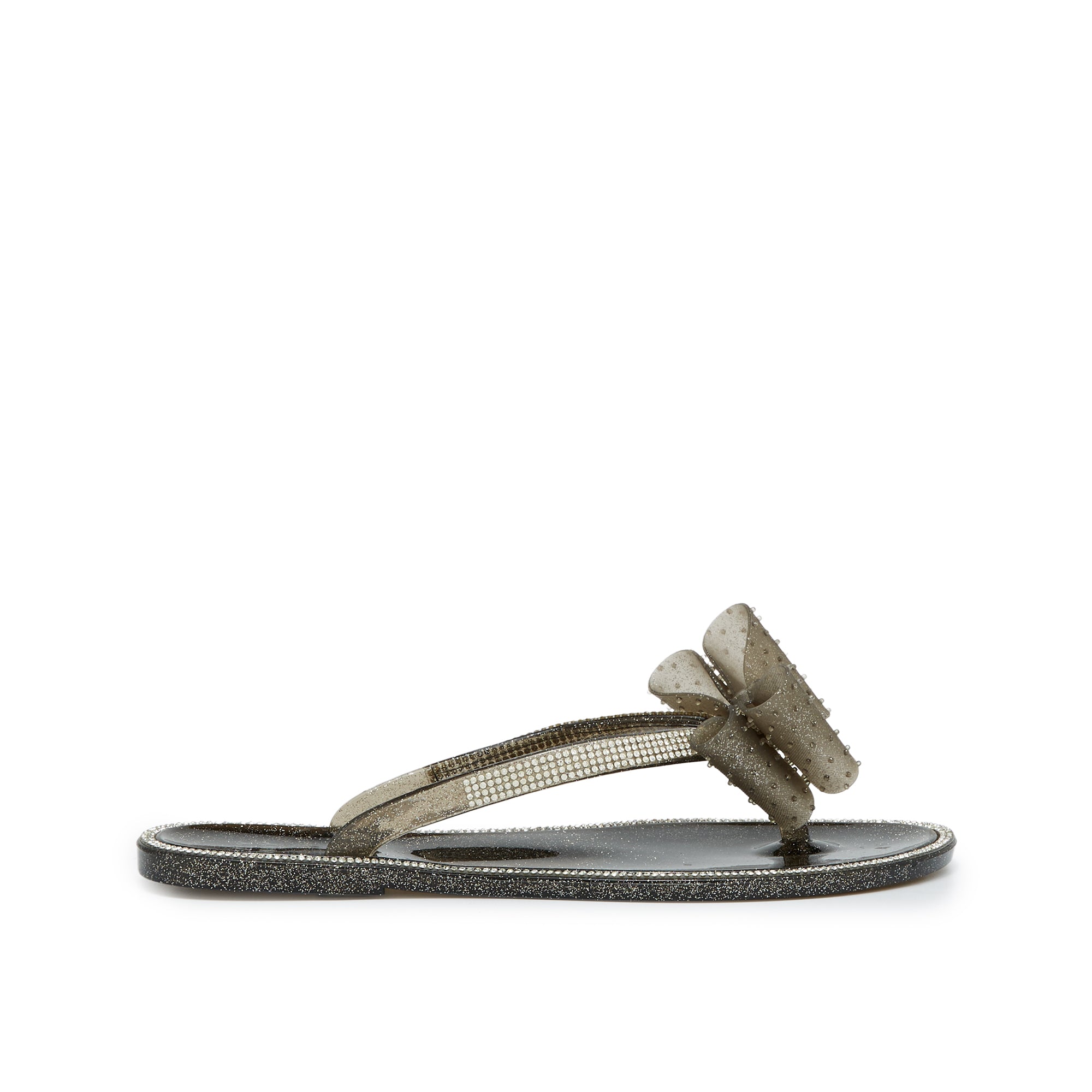 Yuzu Flat Sandals Black