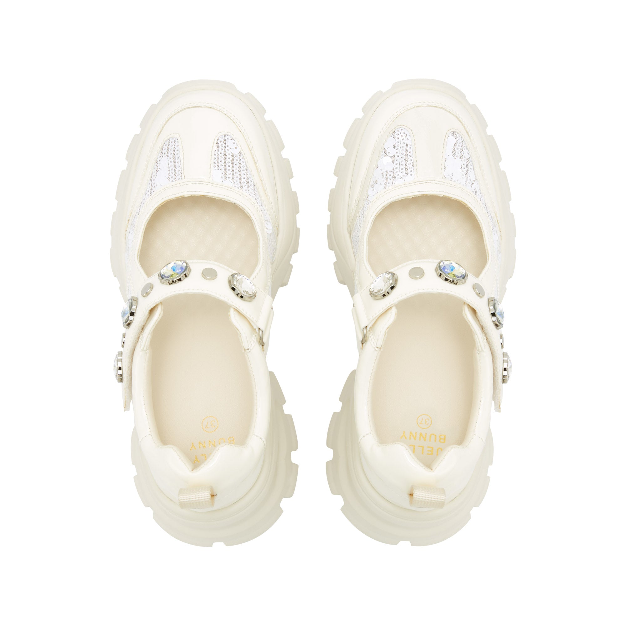 Zora Platform Mary Janes Ivory