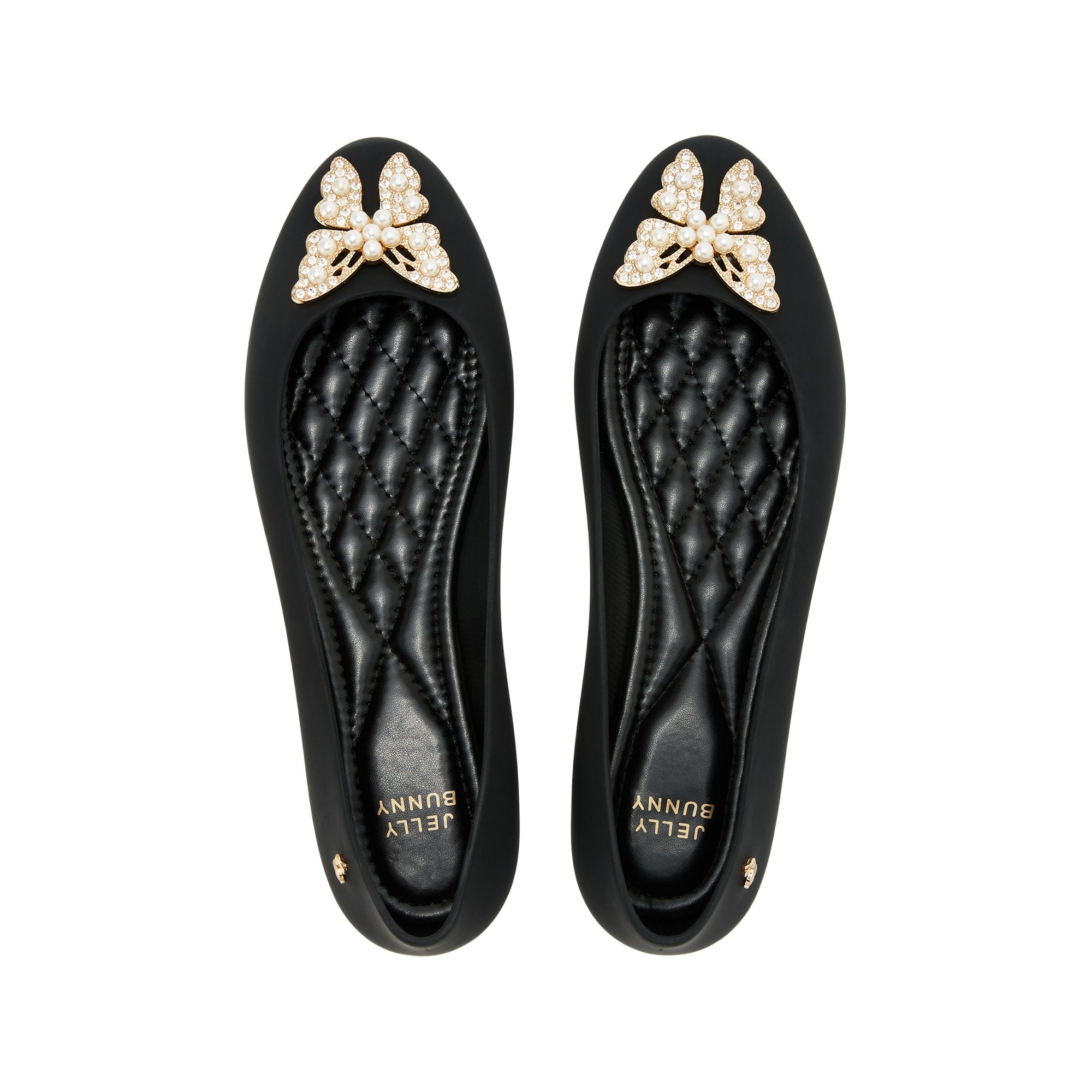 Ronan Butterfly Flat Ballerinas Black