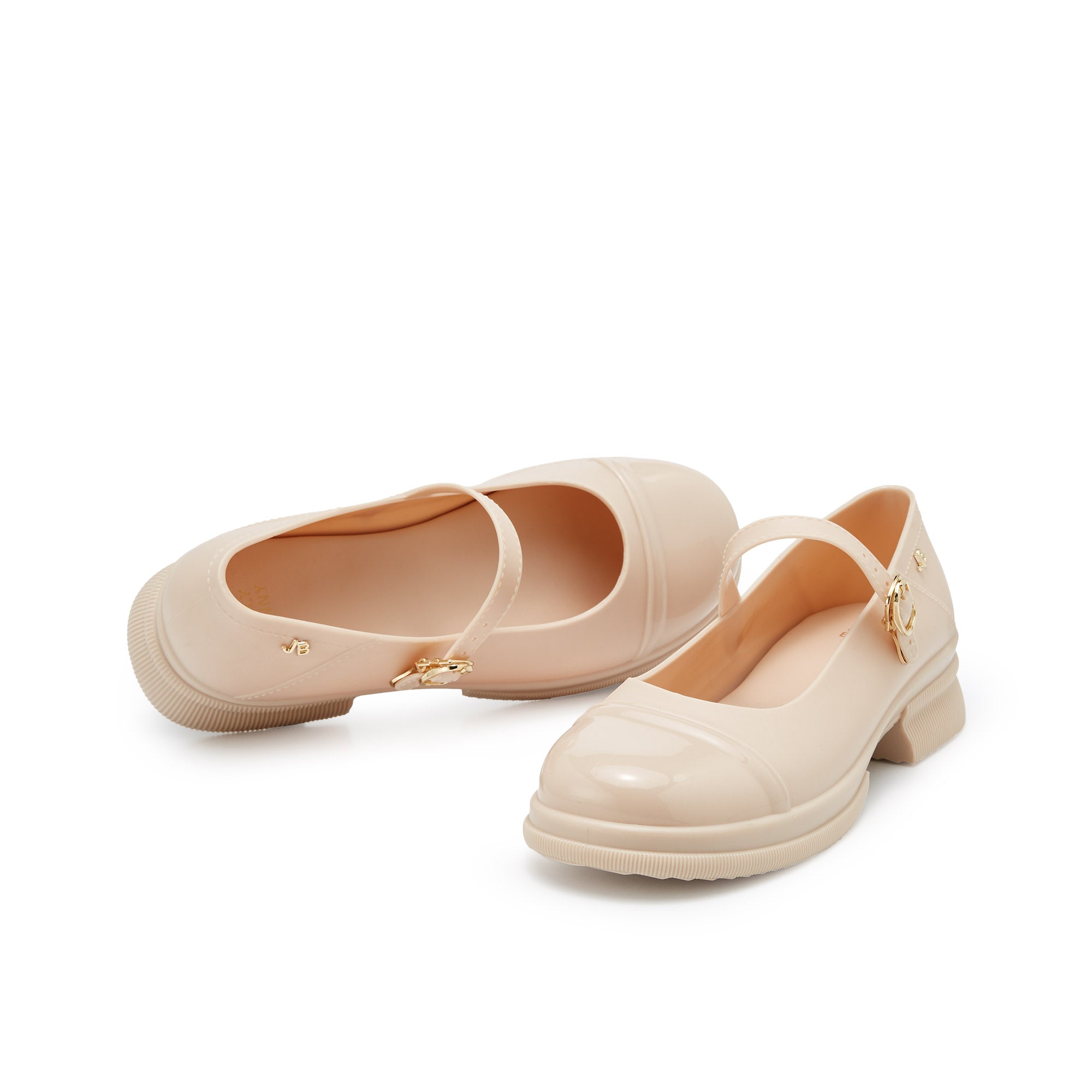 รองเท้าคัทชูทรงแพลตฟอร์มแมรี่เจน Rory Bright Beige