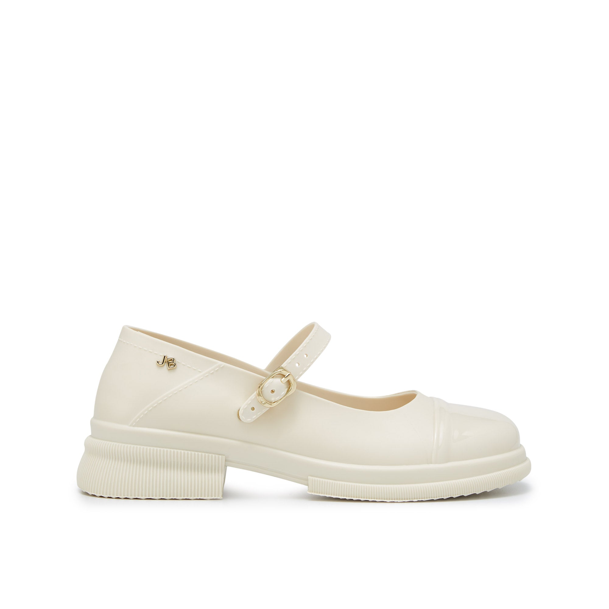 Rory Bright Platform Mary Janes Ivory