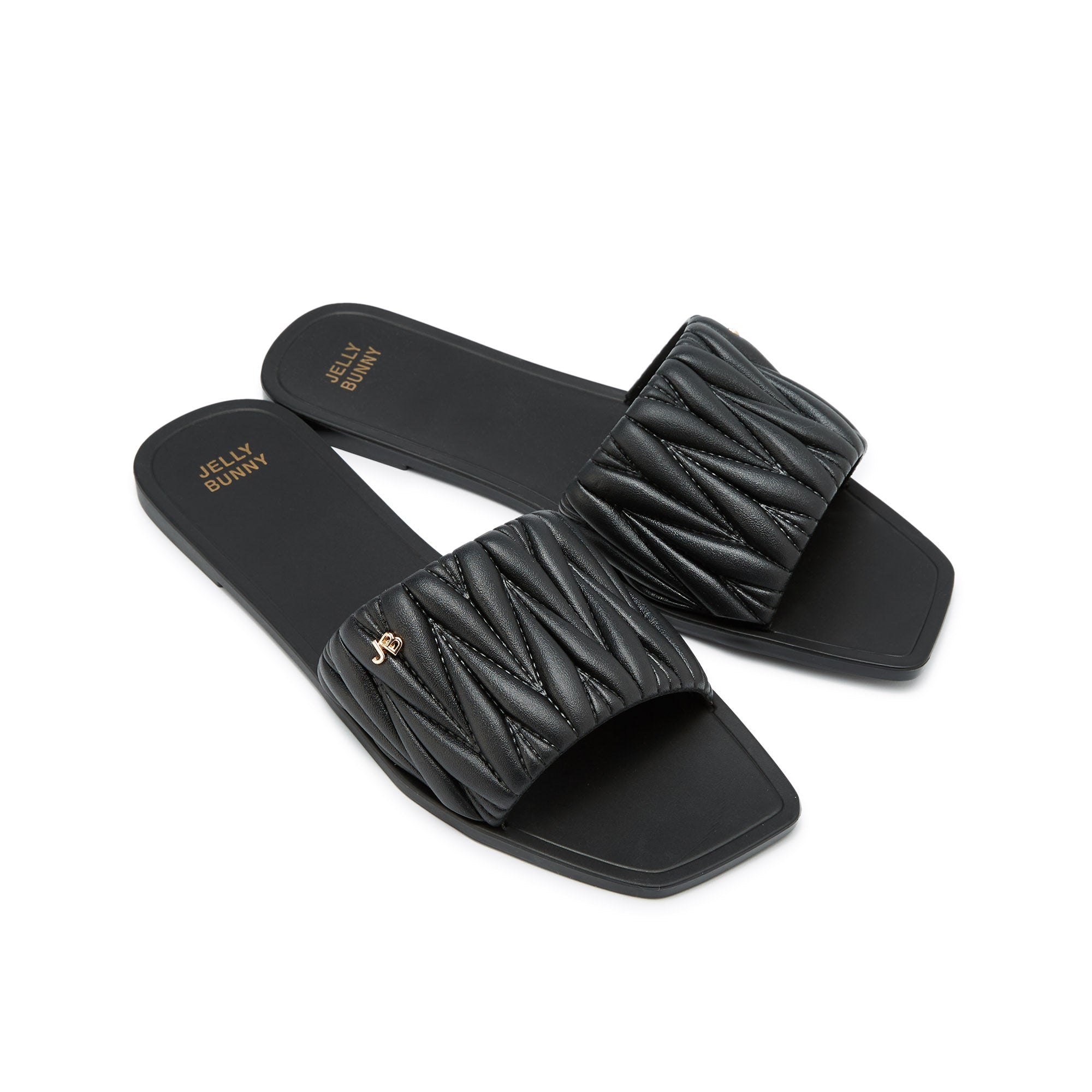 Noufu Flat Sandals Black