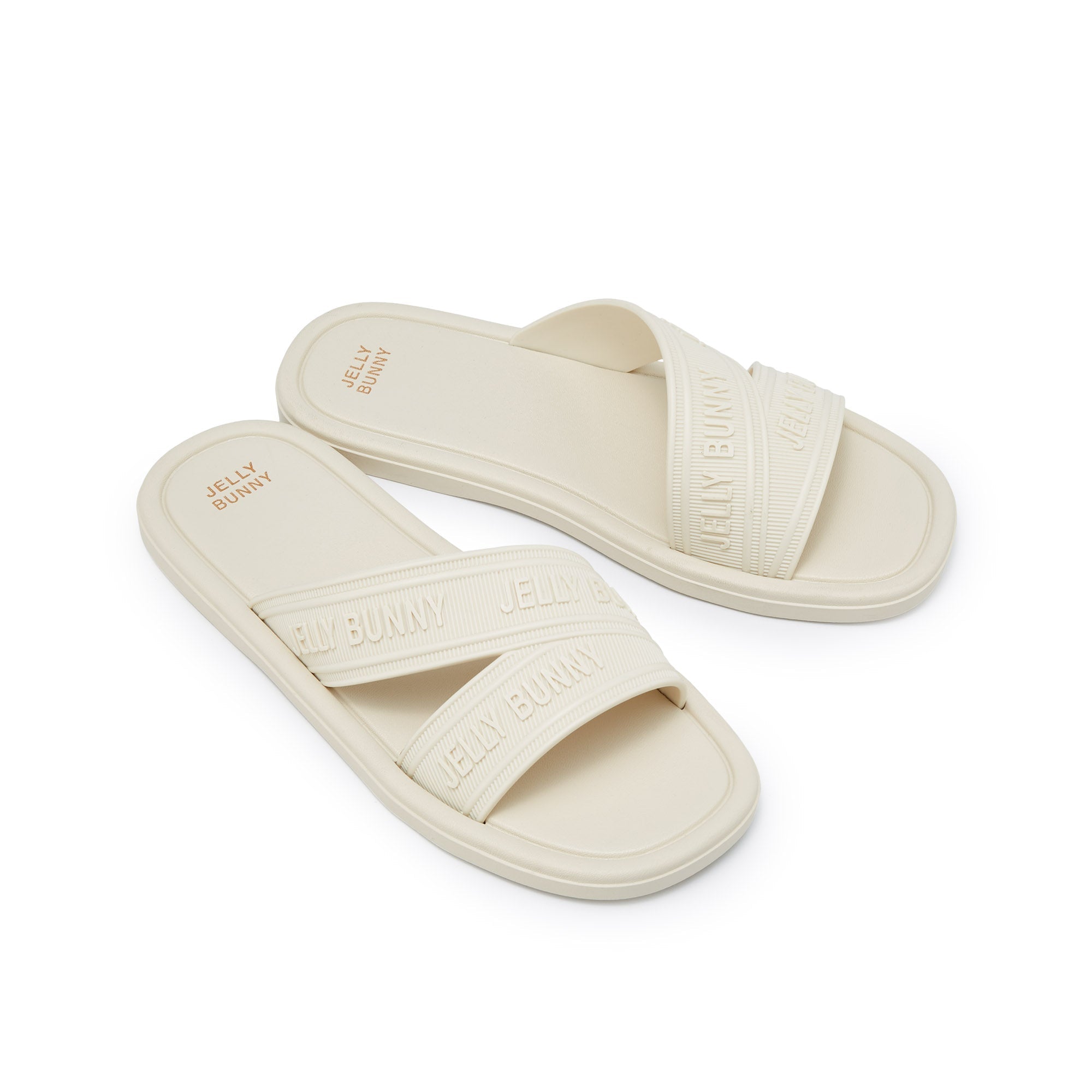 Nekok Flat Sandals White