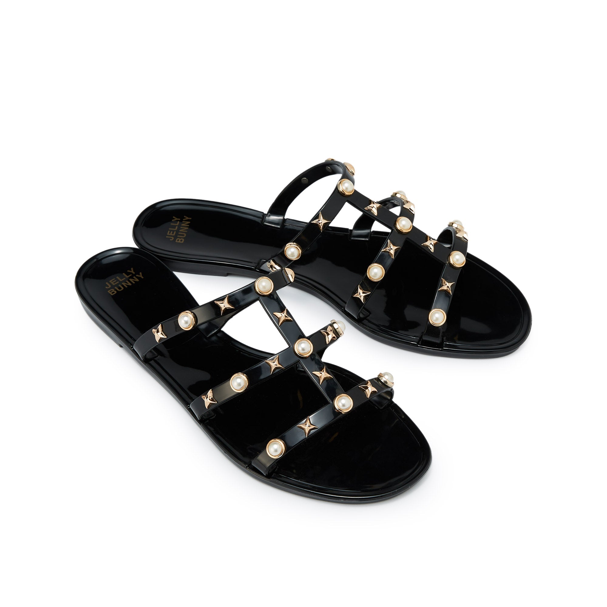 Tres Murabito Flat Sandals Black