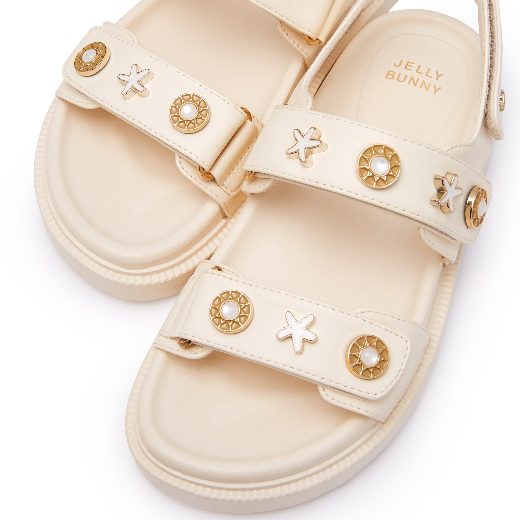 Manjiro Flat Sandals White