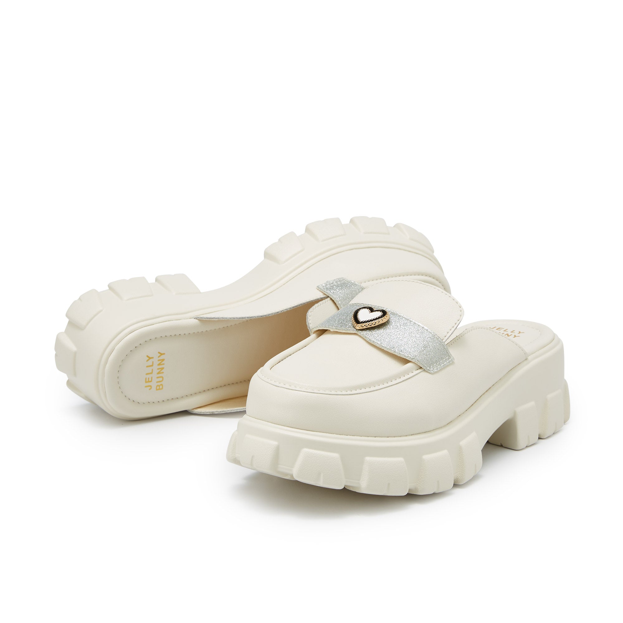 Maggie Amaris Platform Slip-On Loafers White