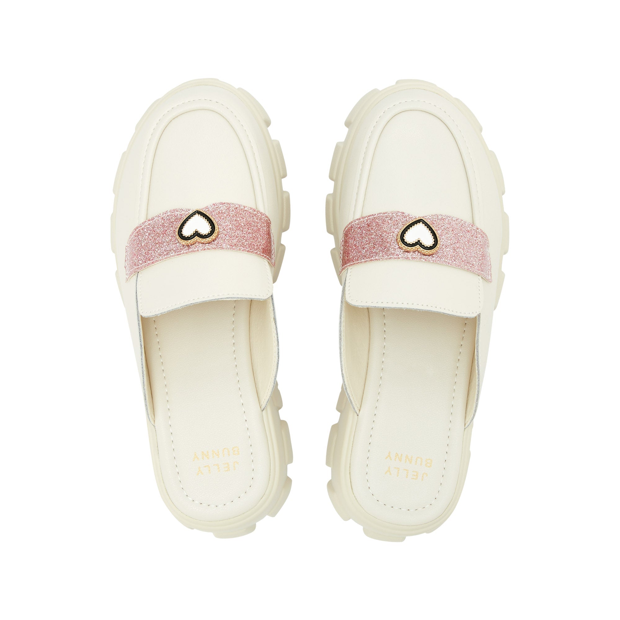 Maggie Amaris Platform Loafers Ivory