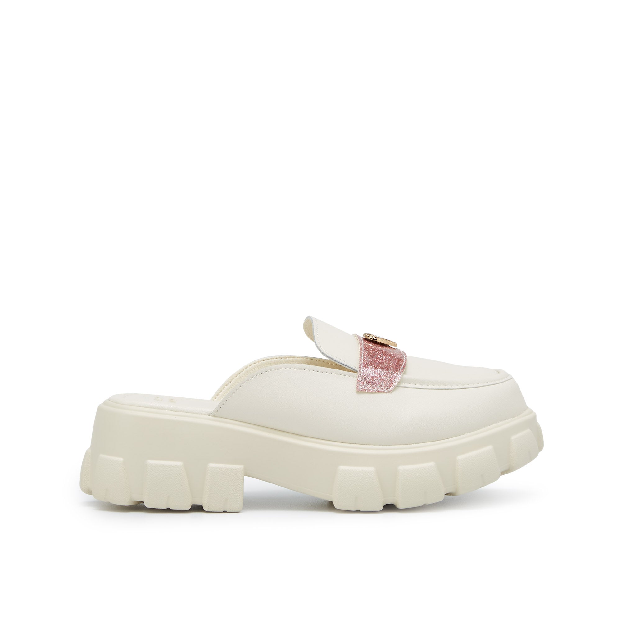 Maggie Amaris Platform Loafers Ivory