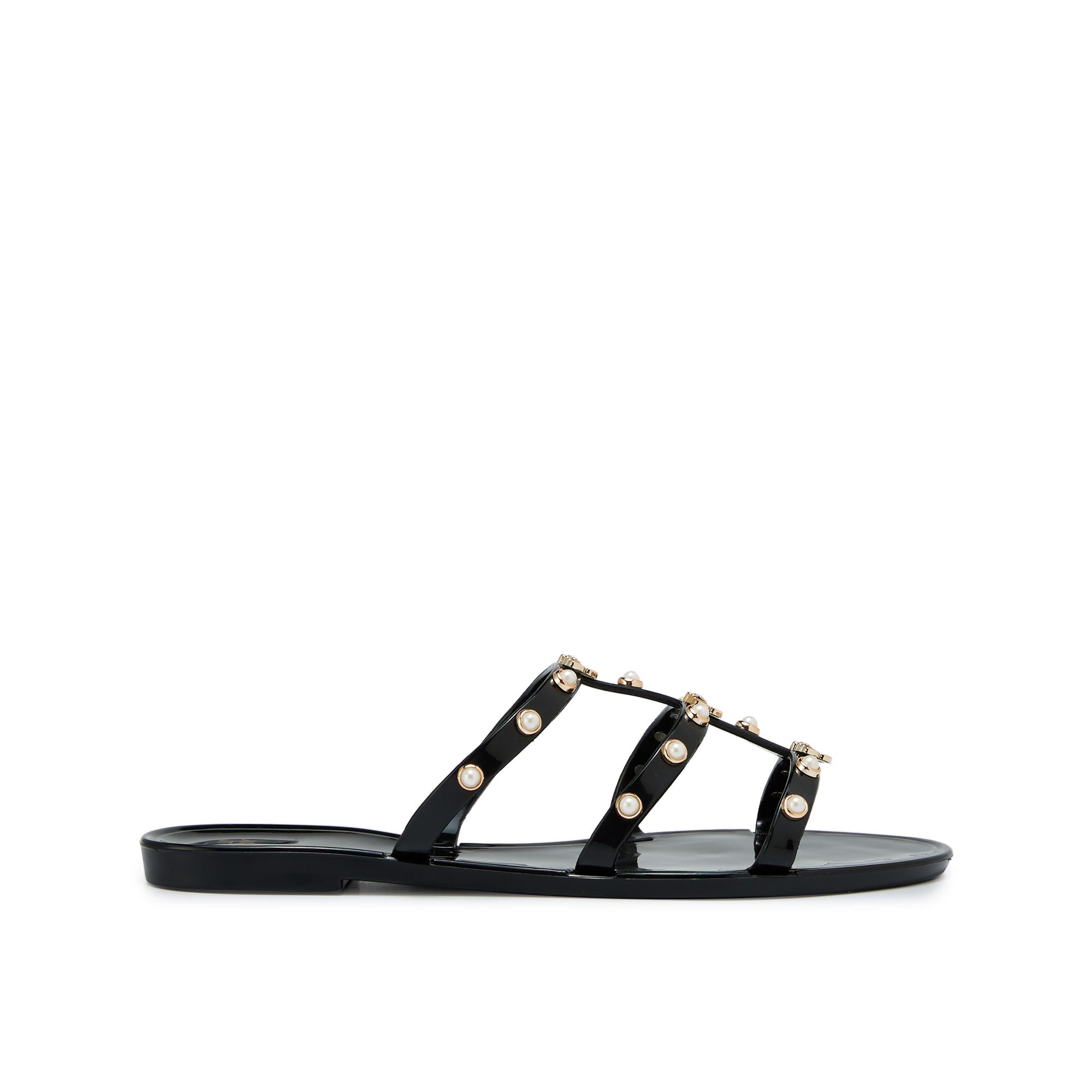 Alice Luella Flat Sandals Black