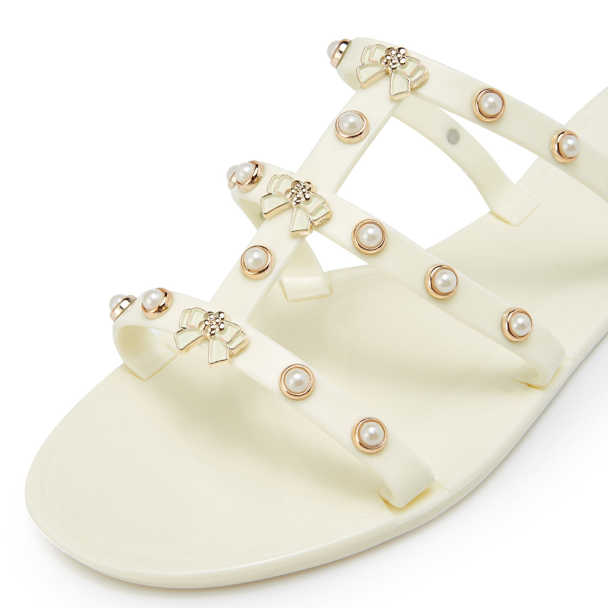 Alice Luella Flat Sandals Ivory