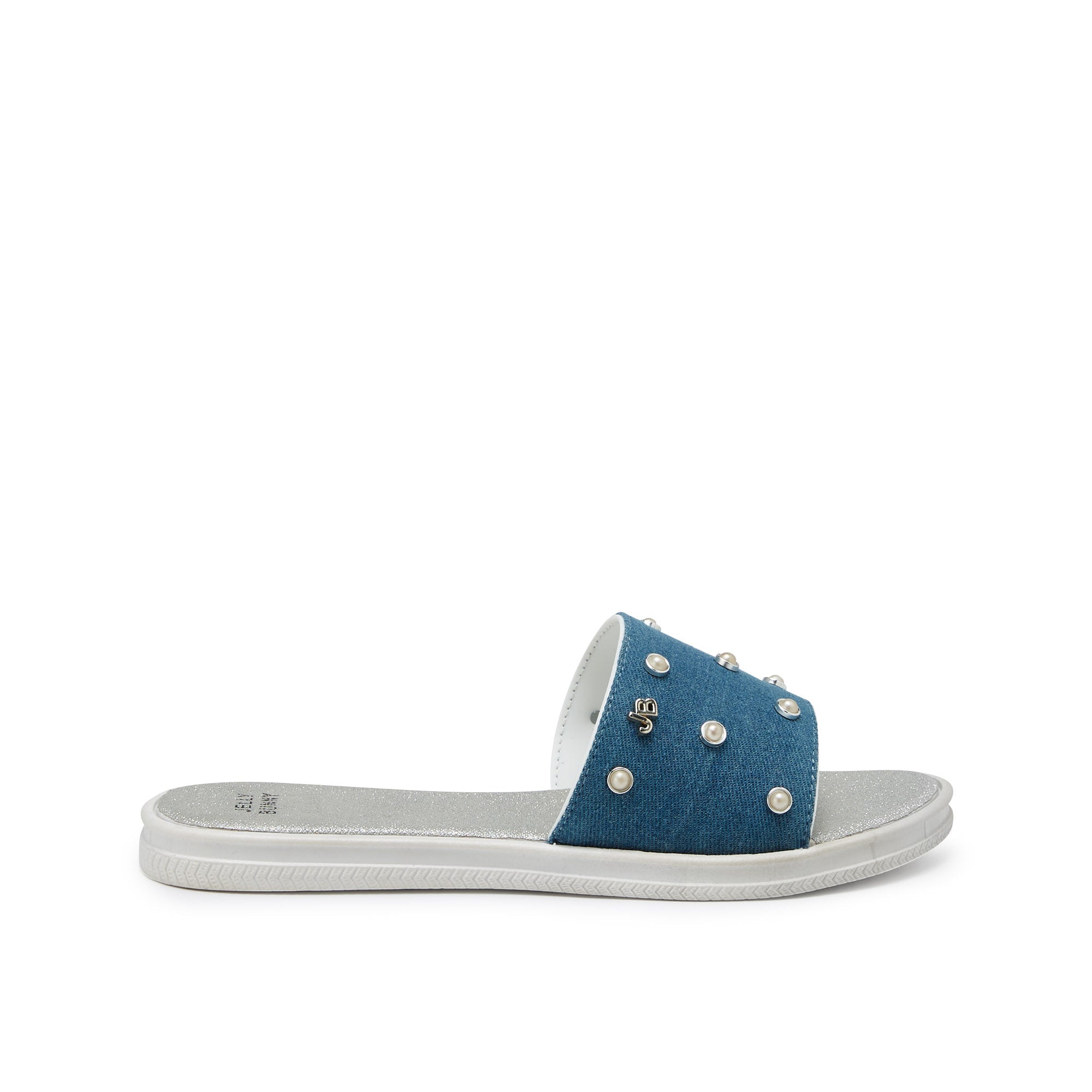 Julius Flat Sandals Silver