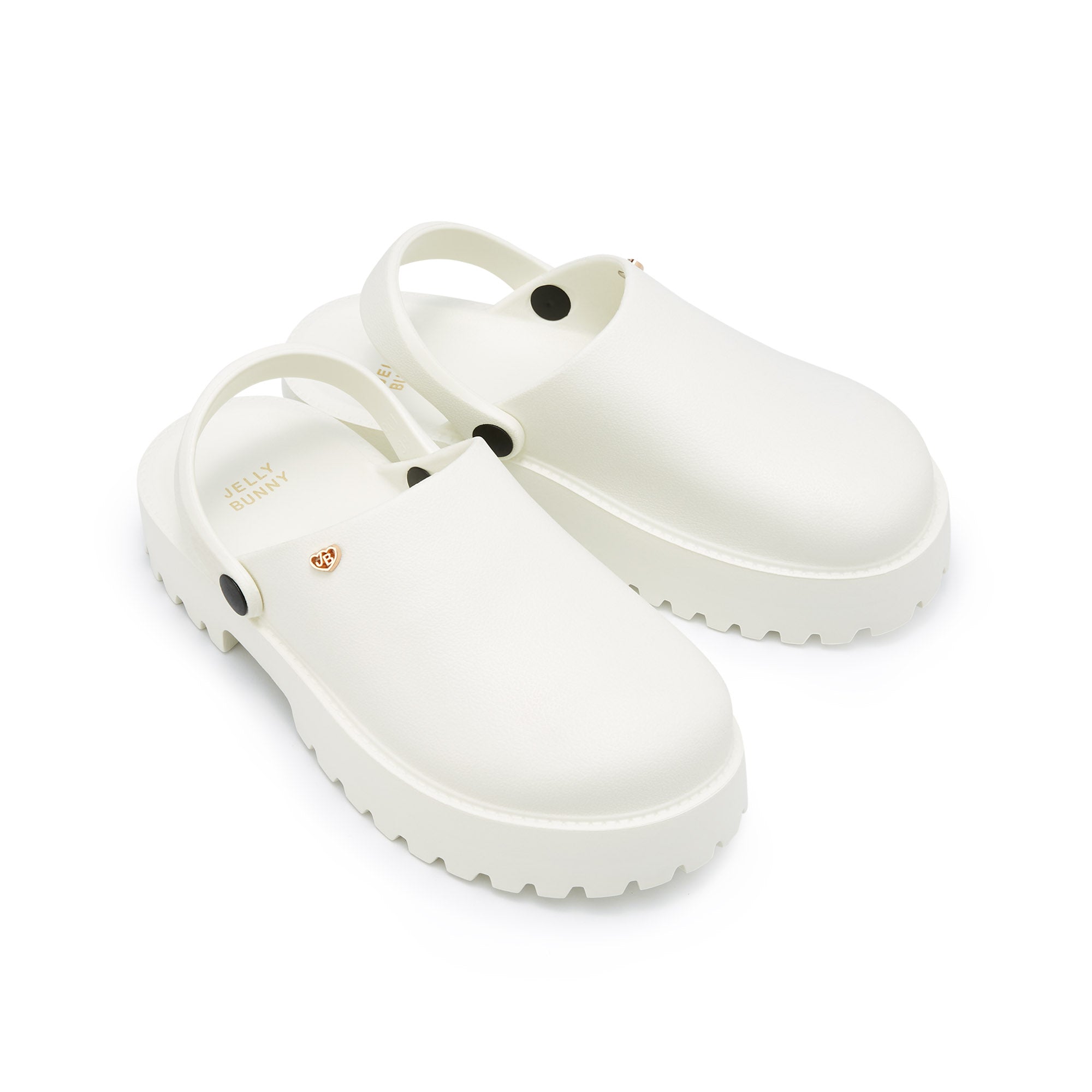 Finral Platform Clogs Ivory