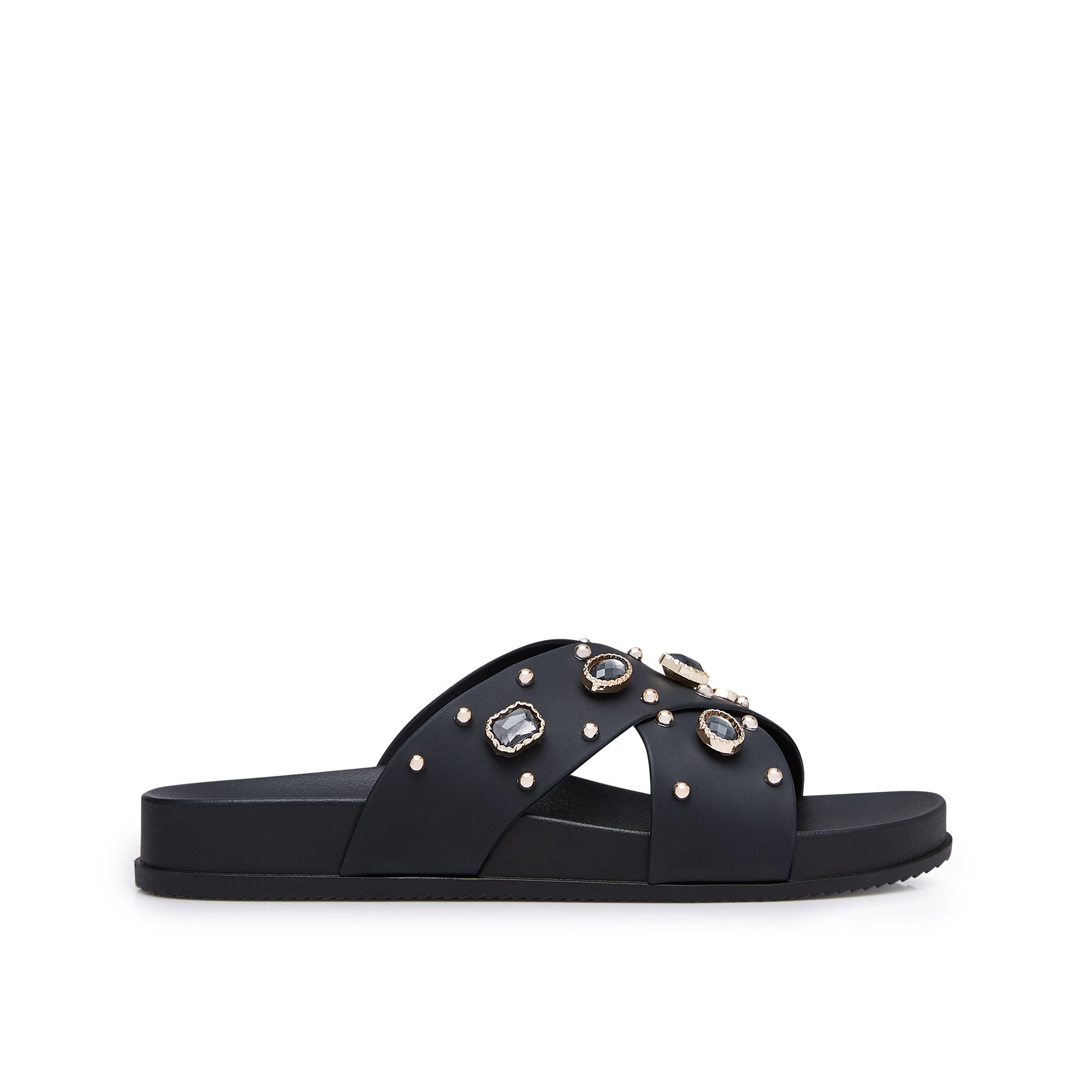 Enoteca Flat Sandals Black