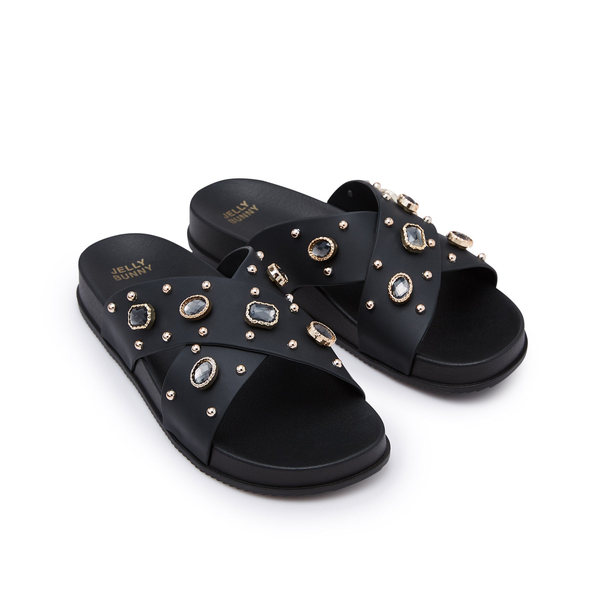 Enoteca Flat Sandals Black