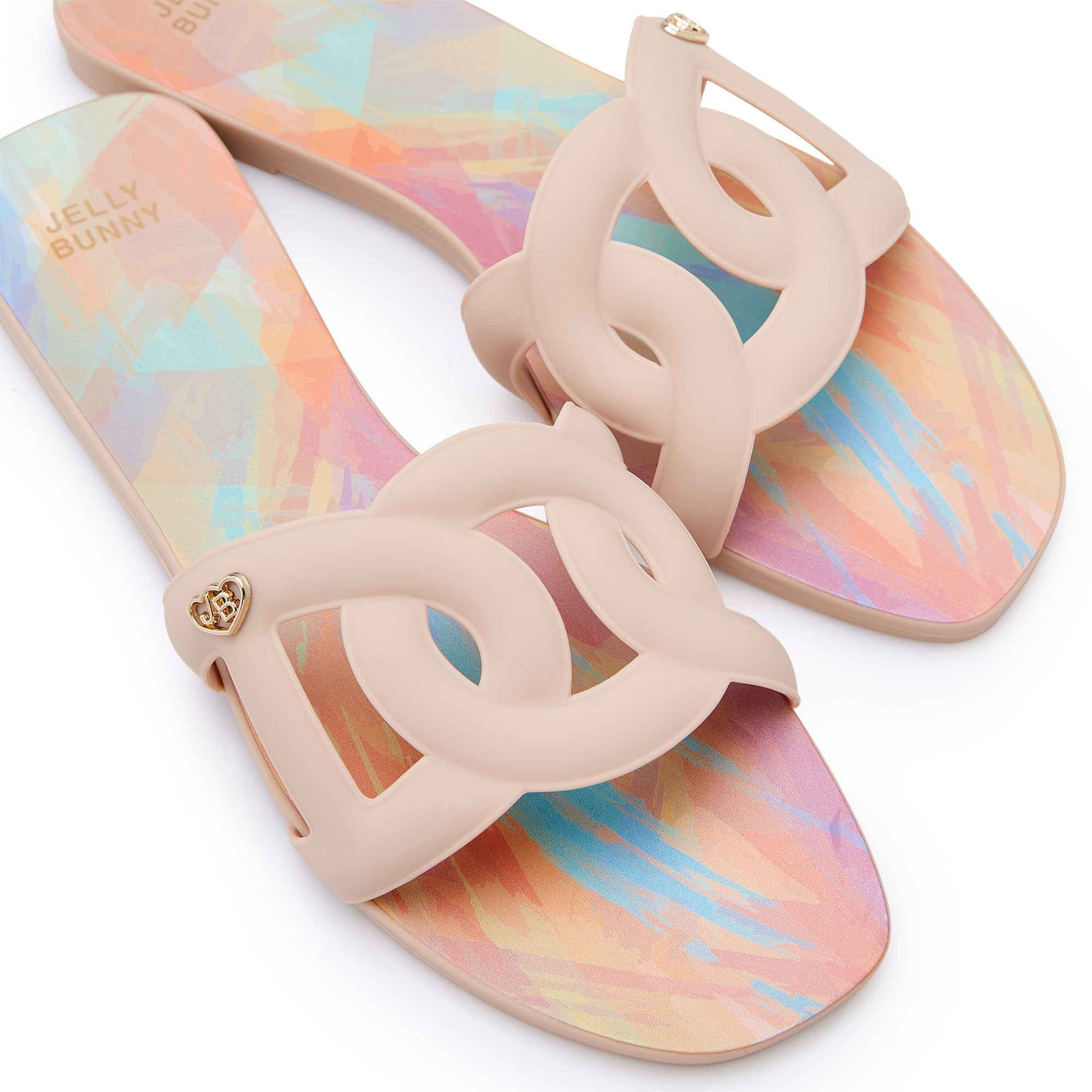 Grase Sabrina Flat Sandals Multi Color