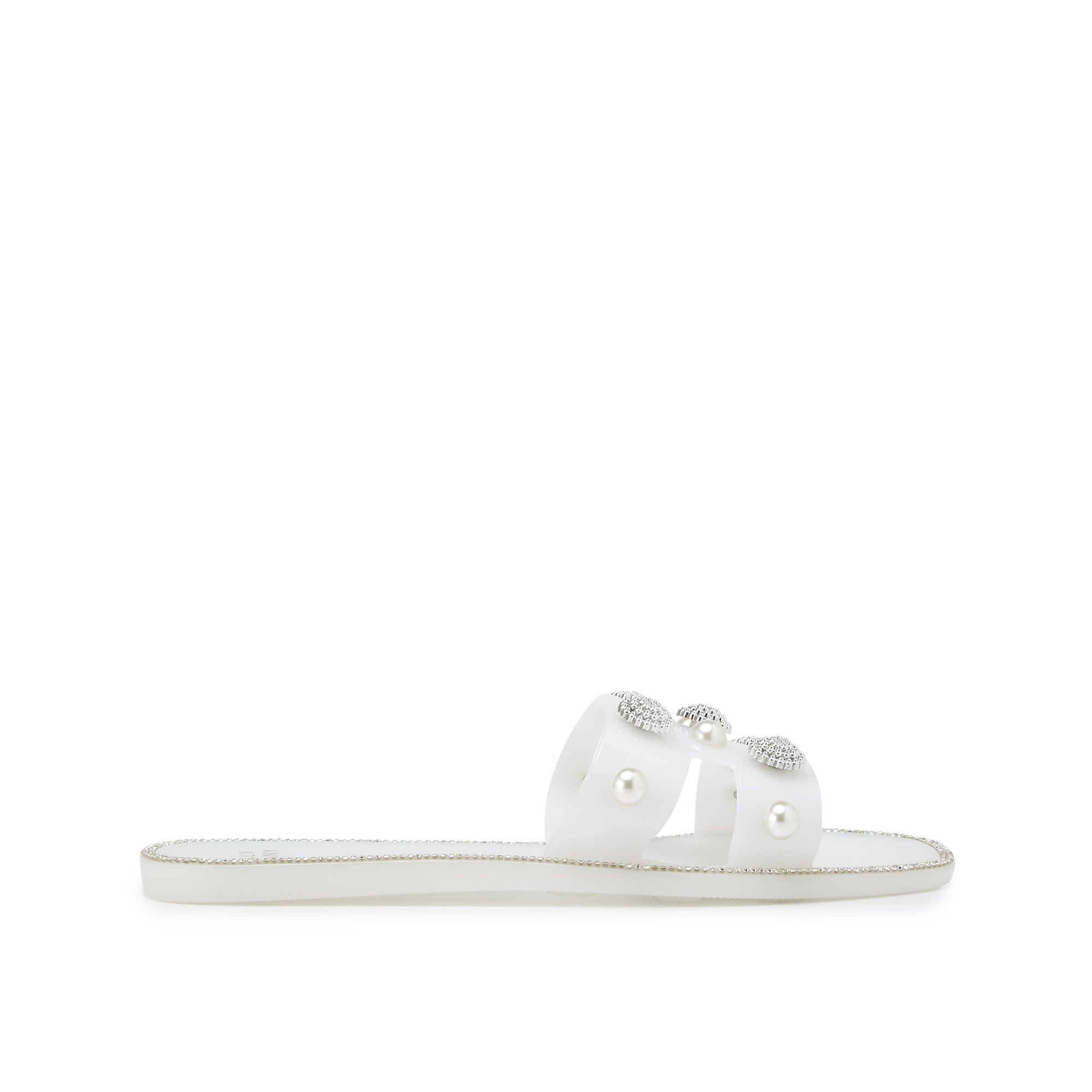 Martina Flat Sandals White