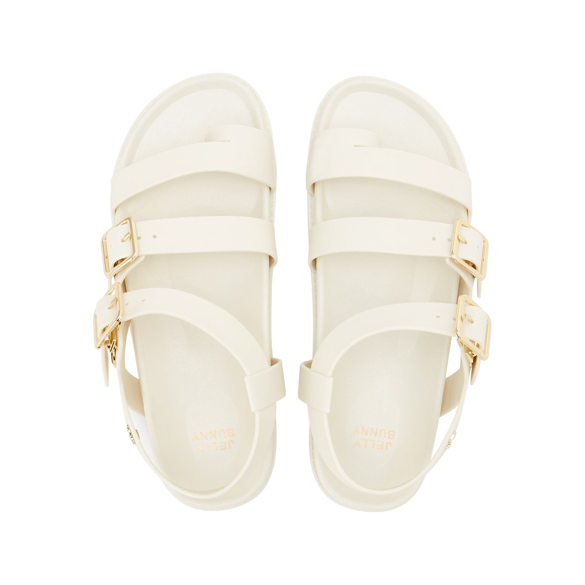 Agustina Flat Sandals Ivory