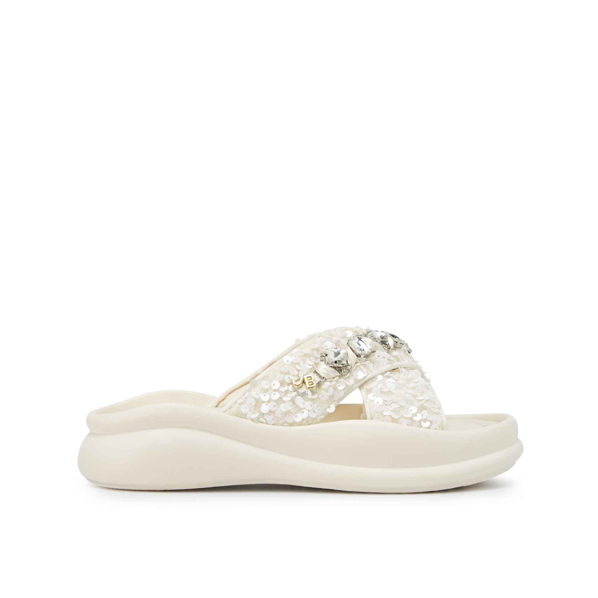 Kine Platform Sandals Ivory