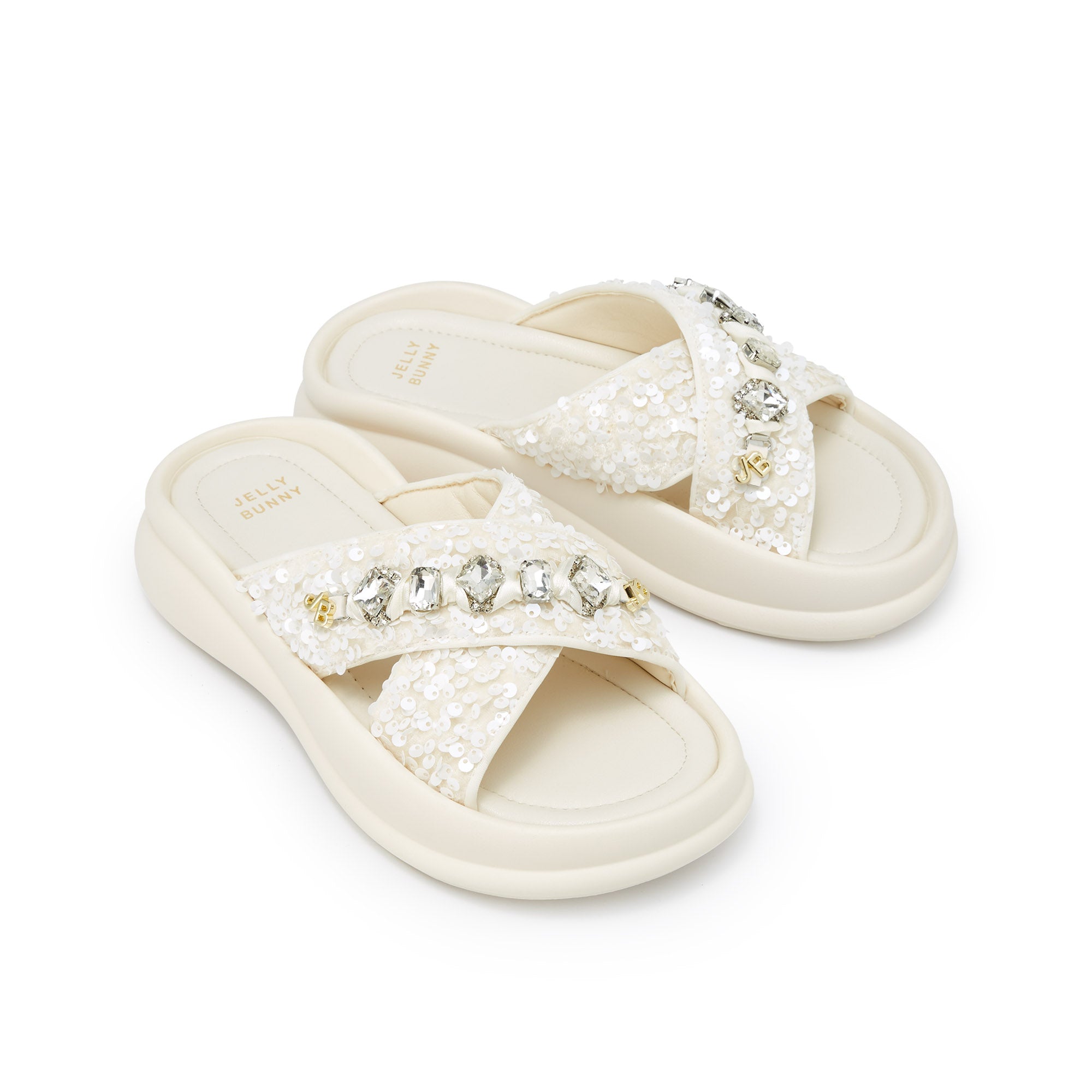 Kine Platform Sandals Ivory