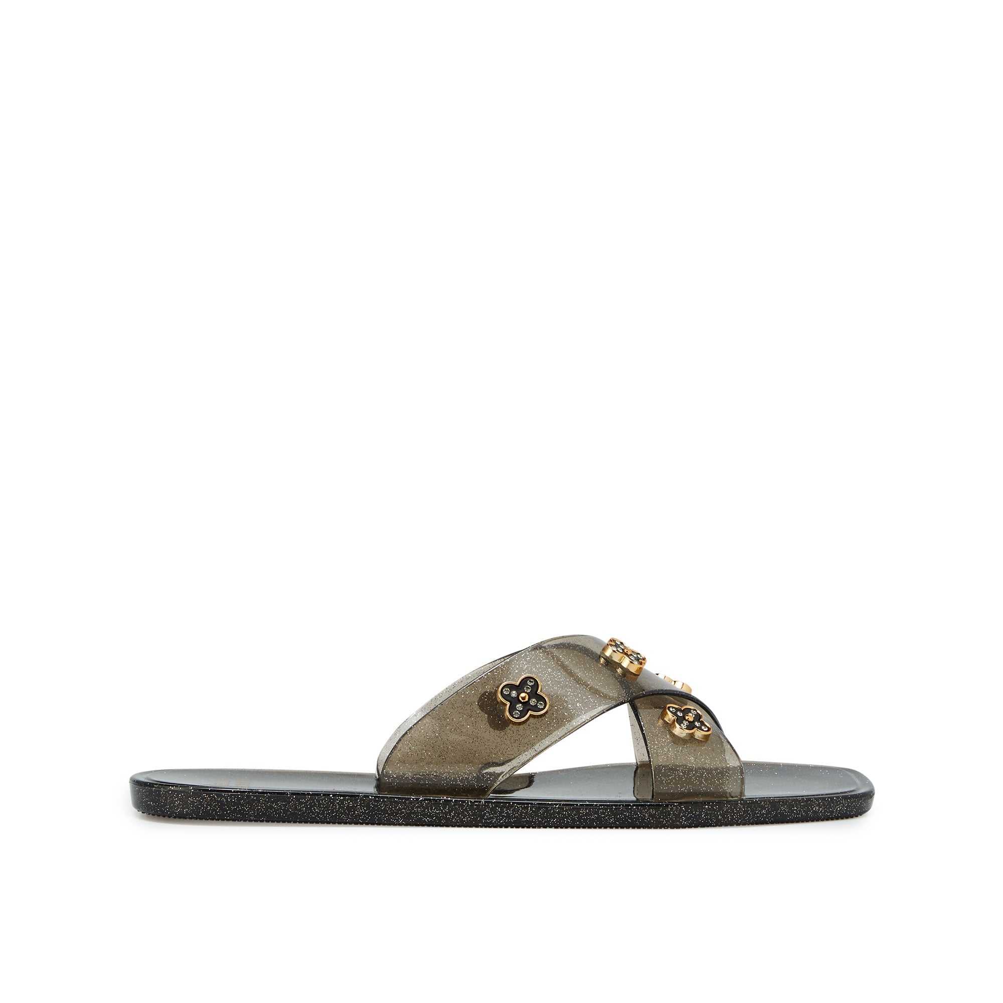 Reva Daleyza Flat Sandals Black