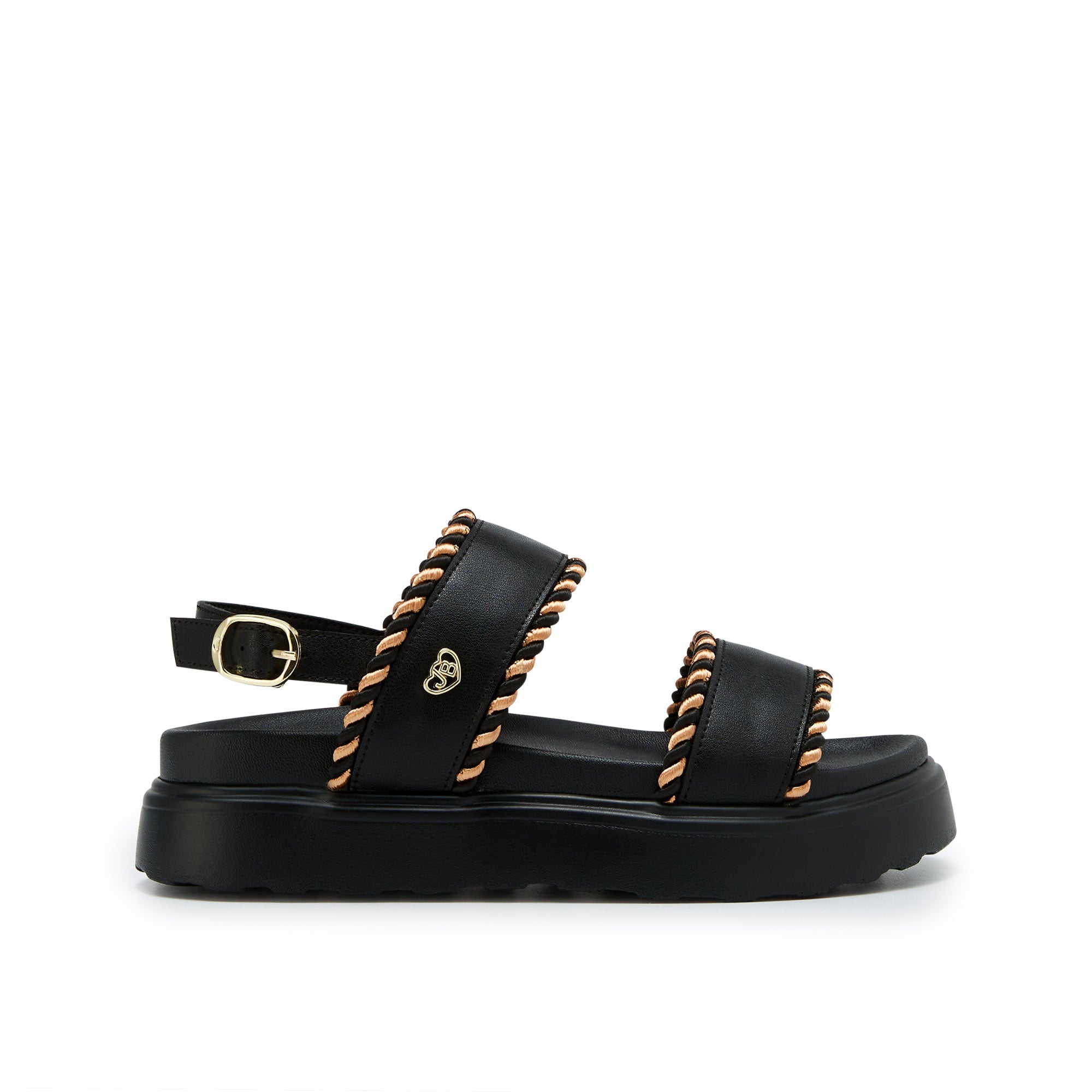 Nuria Platform Sandals Black