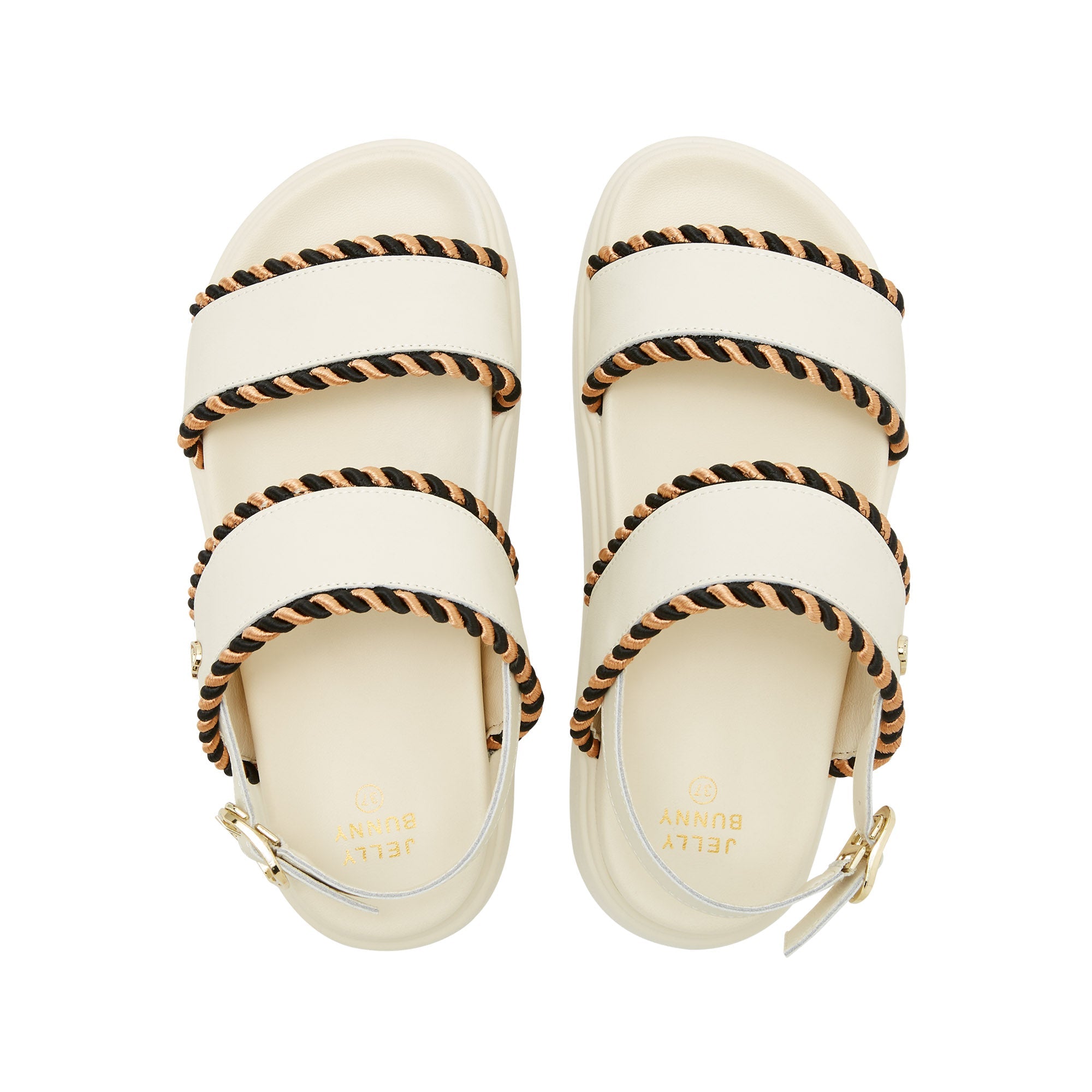 Nuria Platform Sandals Ivory