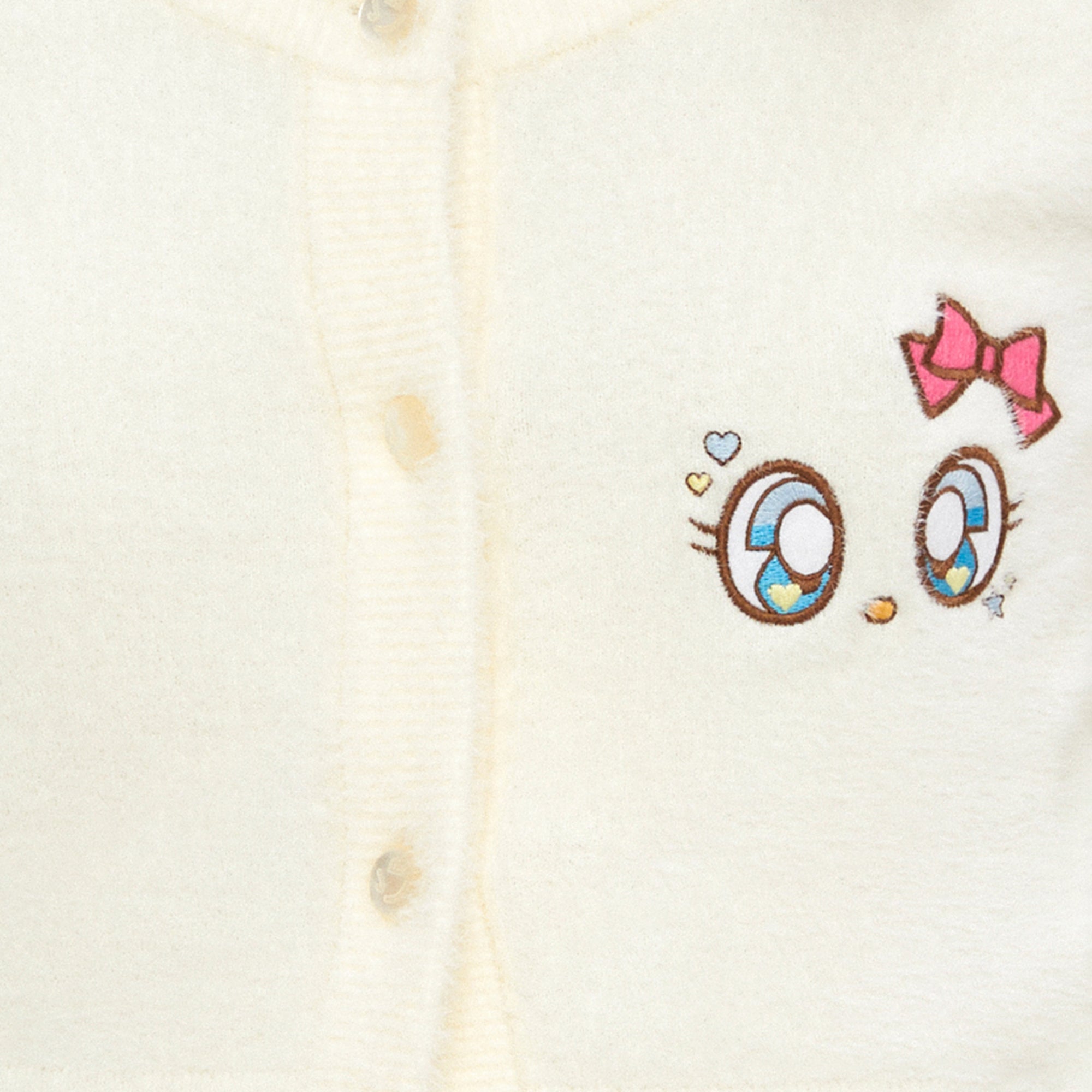 เสื้อคาร์ดิแกนแขนยาวปักลาย Cream