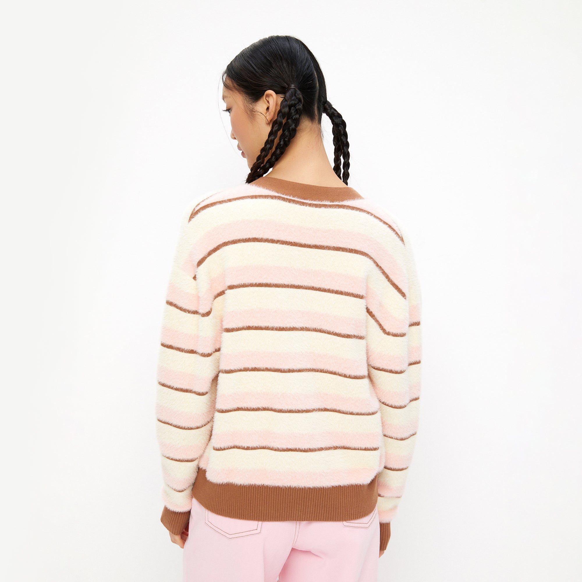 เสื้อคาร์ดิแกนลายทางปักลาย กระต่าย Jerme Multi Color