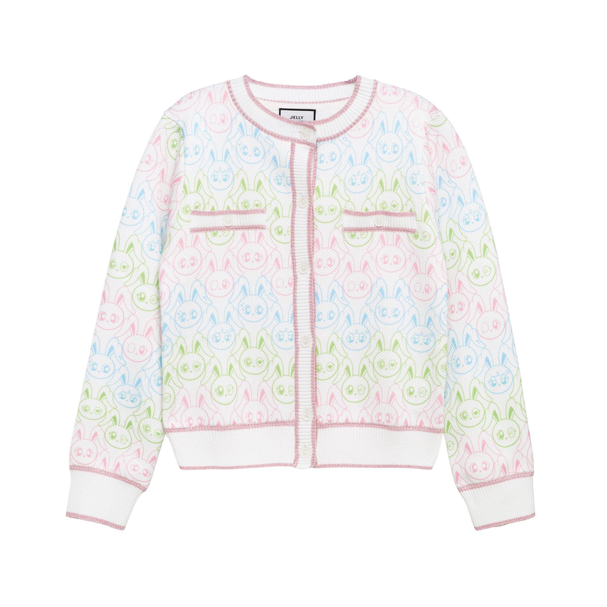 เสื้อคาร์ดิแกนแขนยาวลายกระต่าย Jerme Multi Color