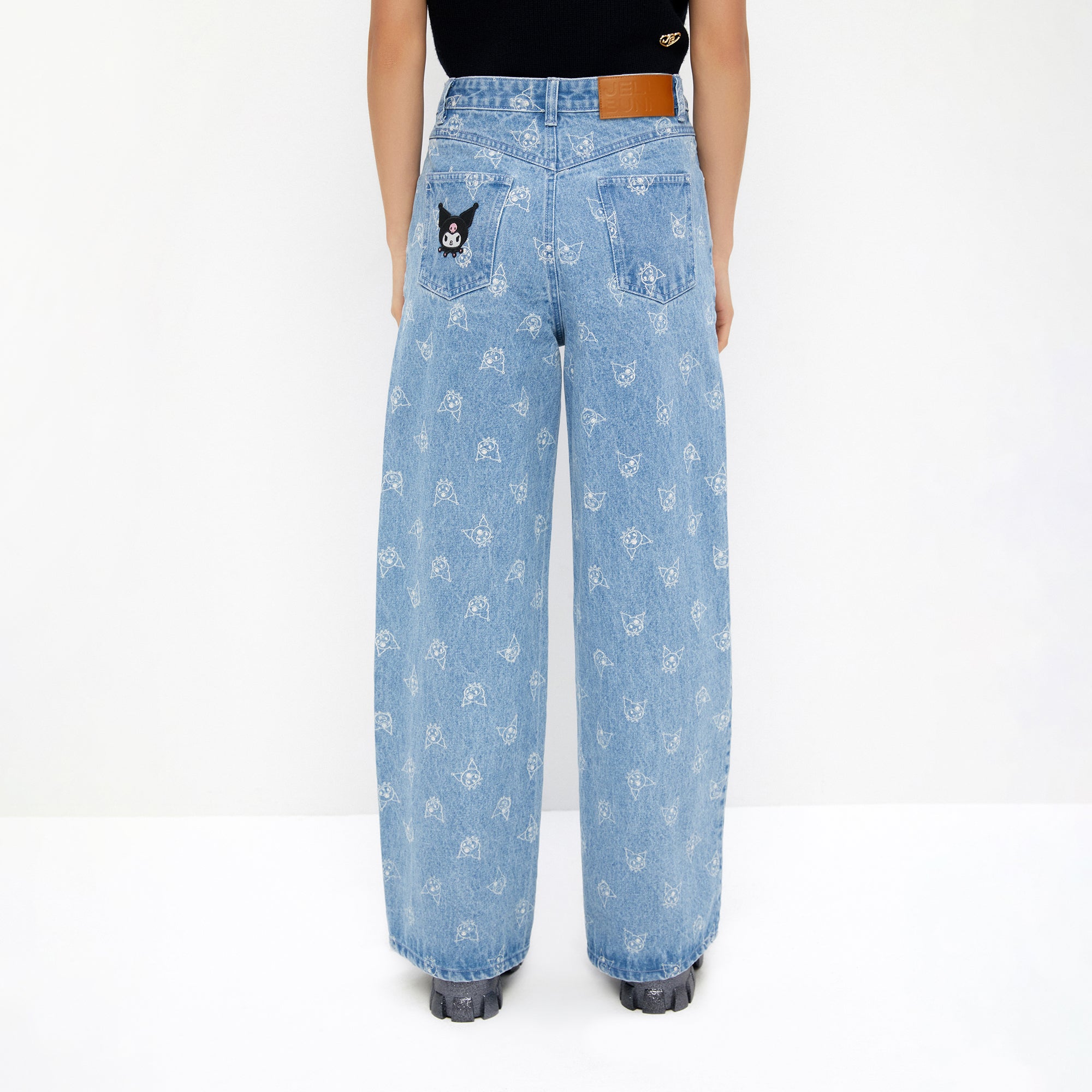 Kuromi Denim Pants Blue