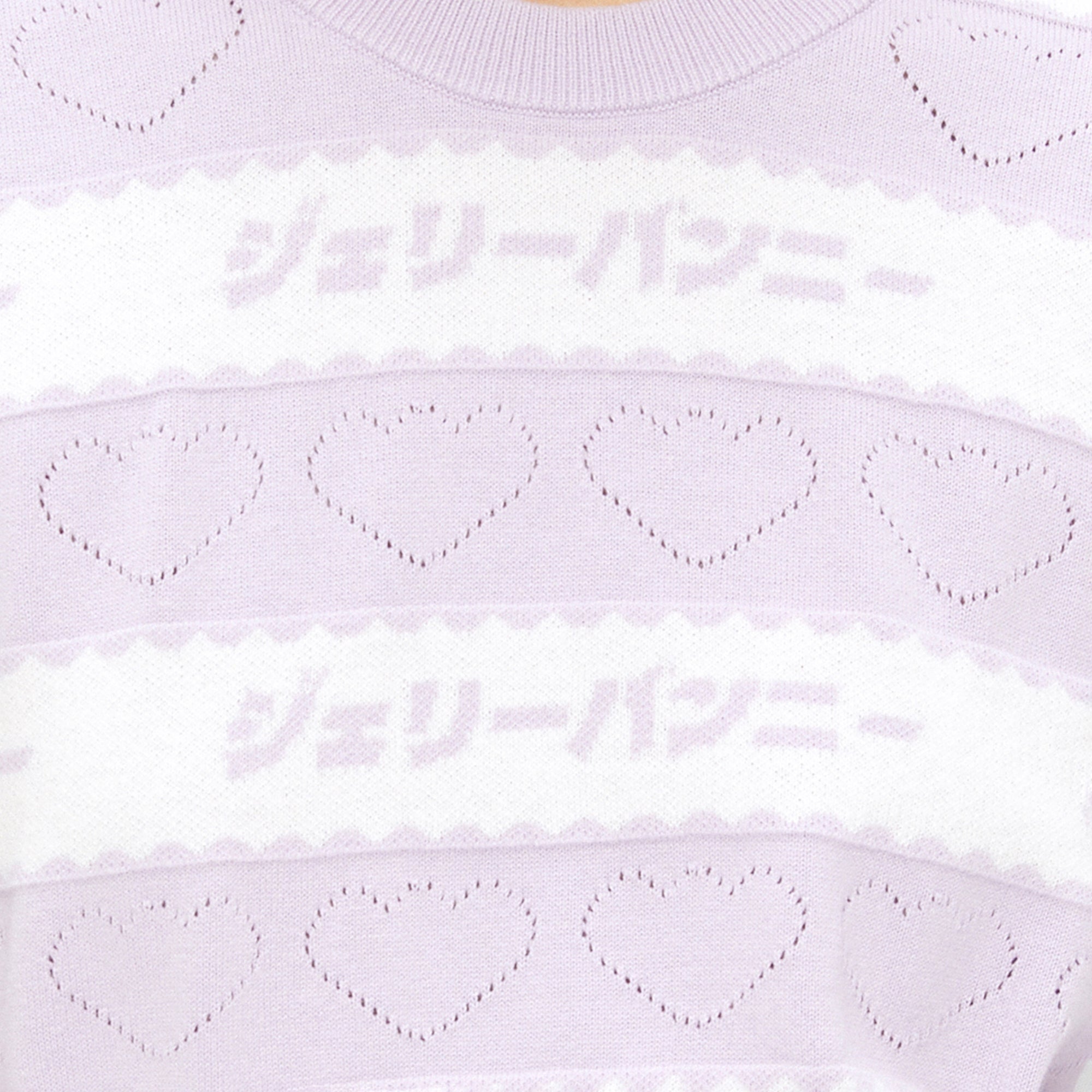 Stripe Knit Short Sleeve Top Multi Color