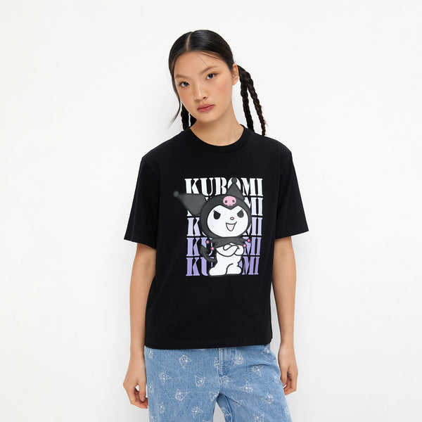 トップス Kurumi Kuromi Regular Fit T-Shirt Black