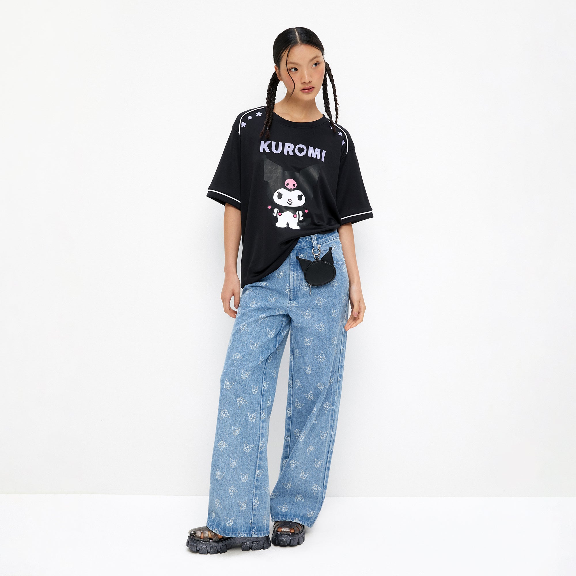Kuromi Oversize T-Shirt Black