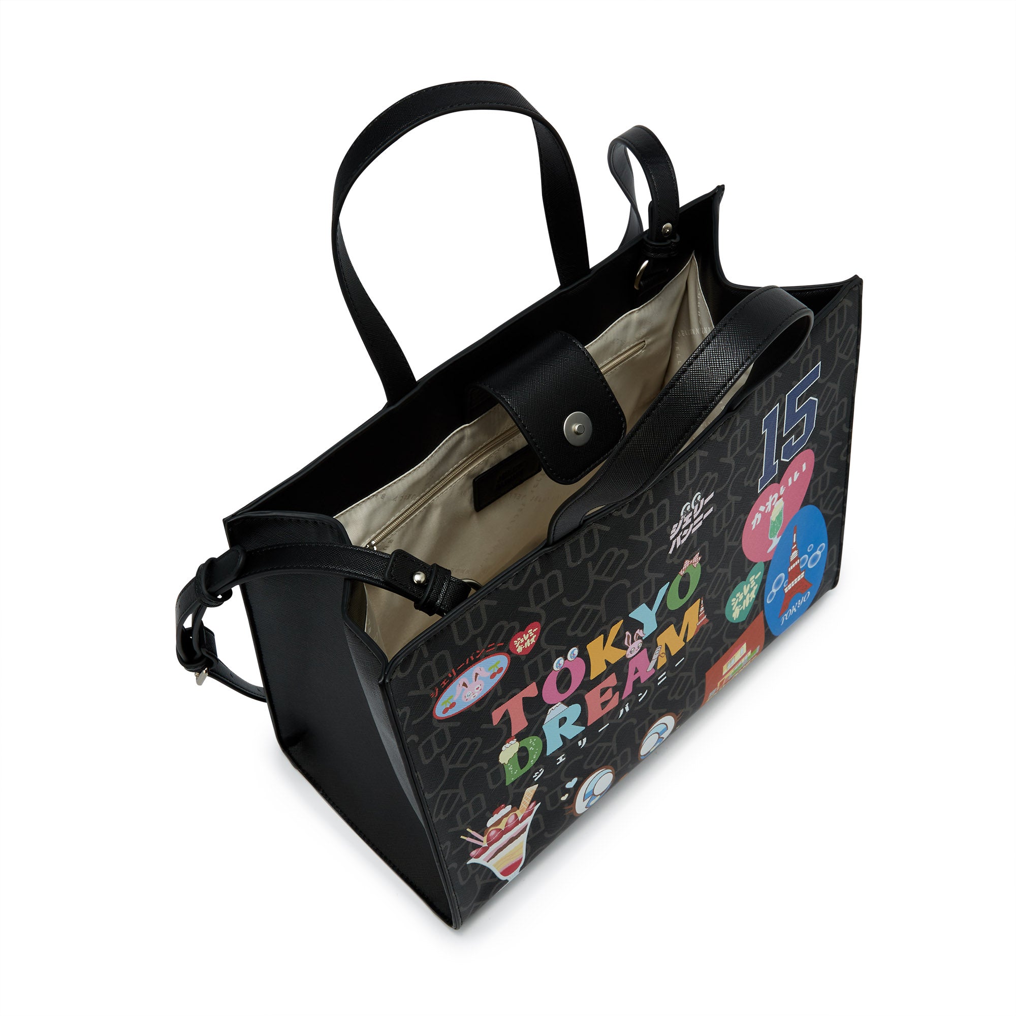 Woula Tote Bag Printed Black