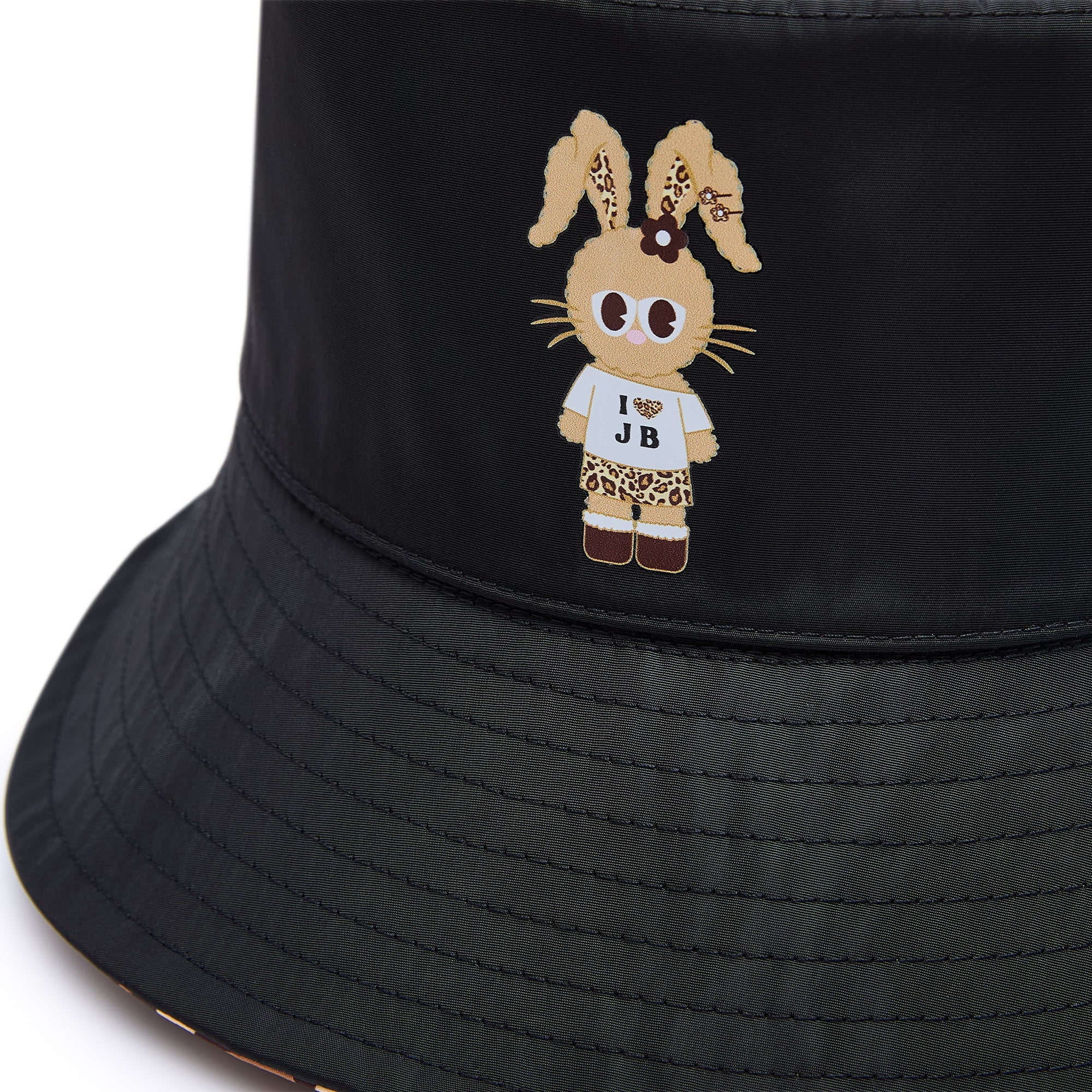 Leopard Jerme Embroidery Bucket Hat Multi Color