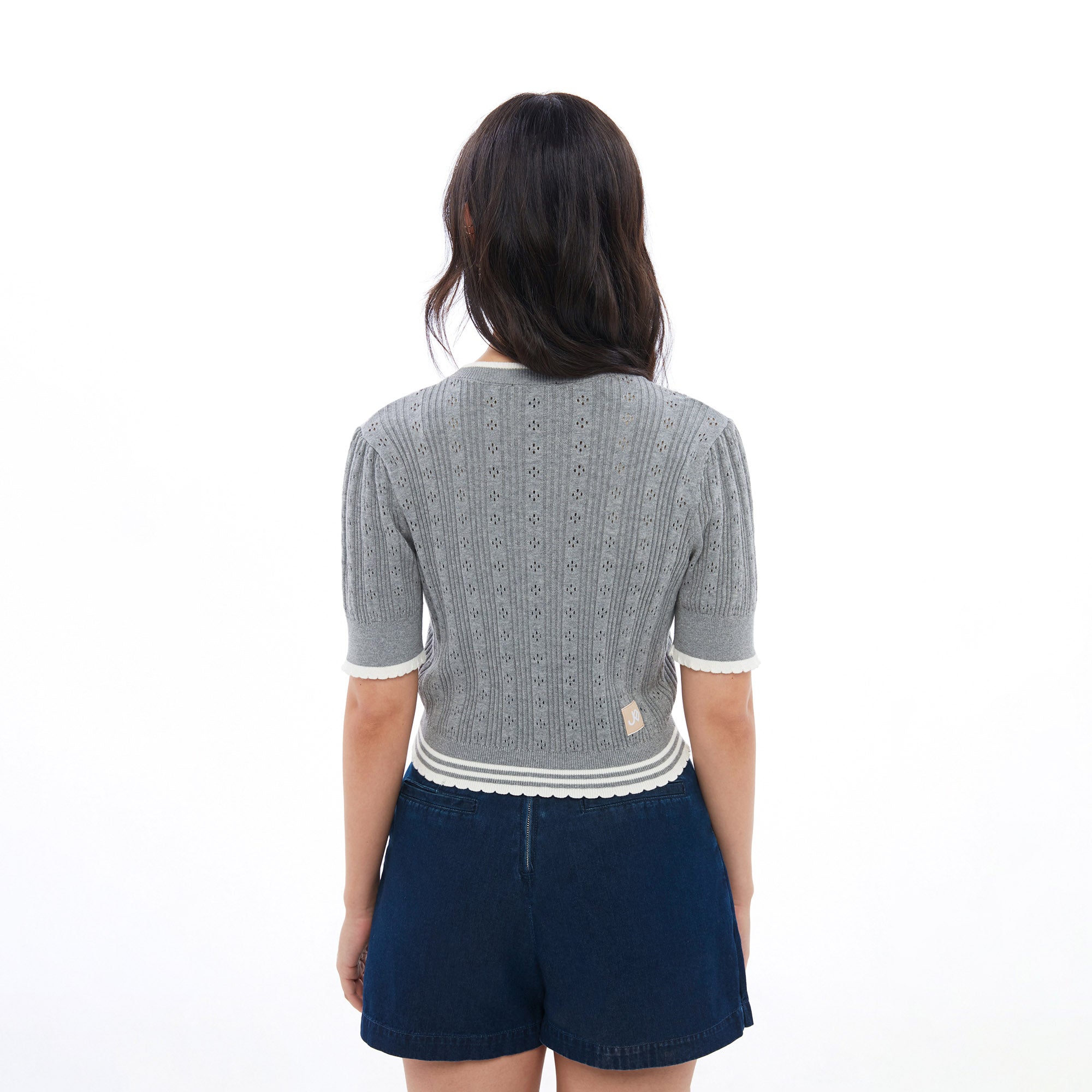 Baby Fawn Knitted Top Grey