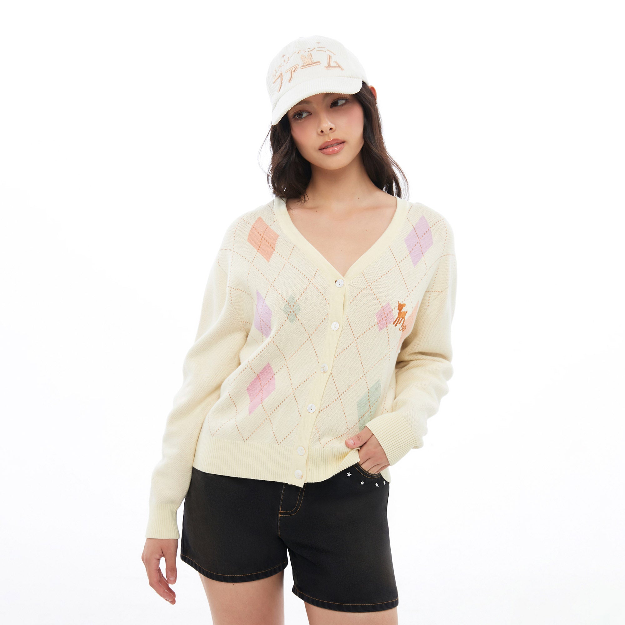 Little Dears Long Sleeve Cardigan Cream